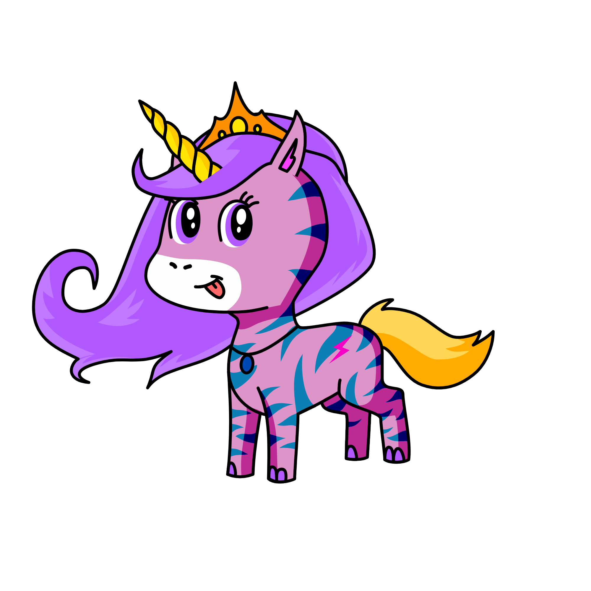 neon, the unicorn