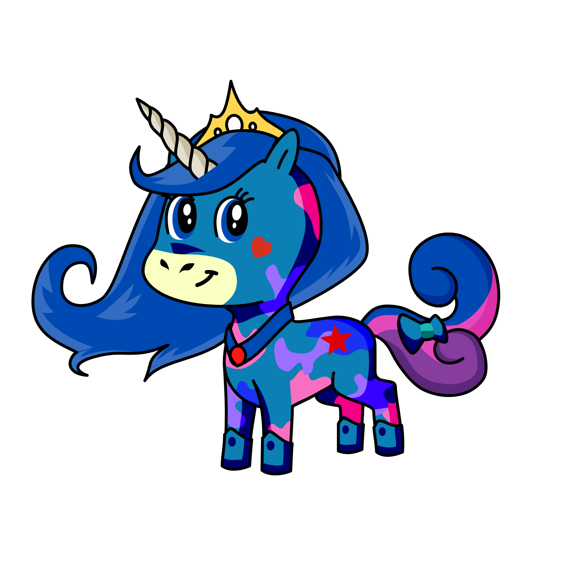 Queen Rani, the unicorn