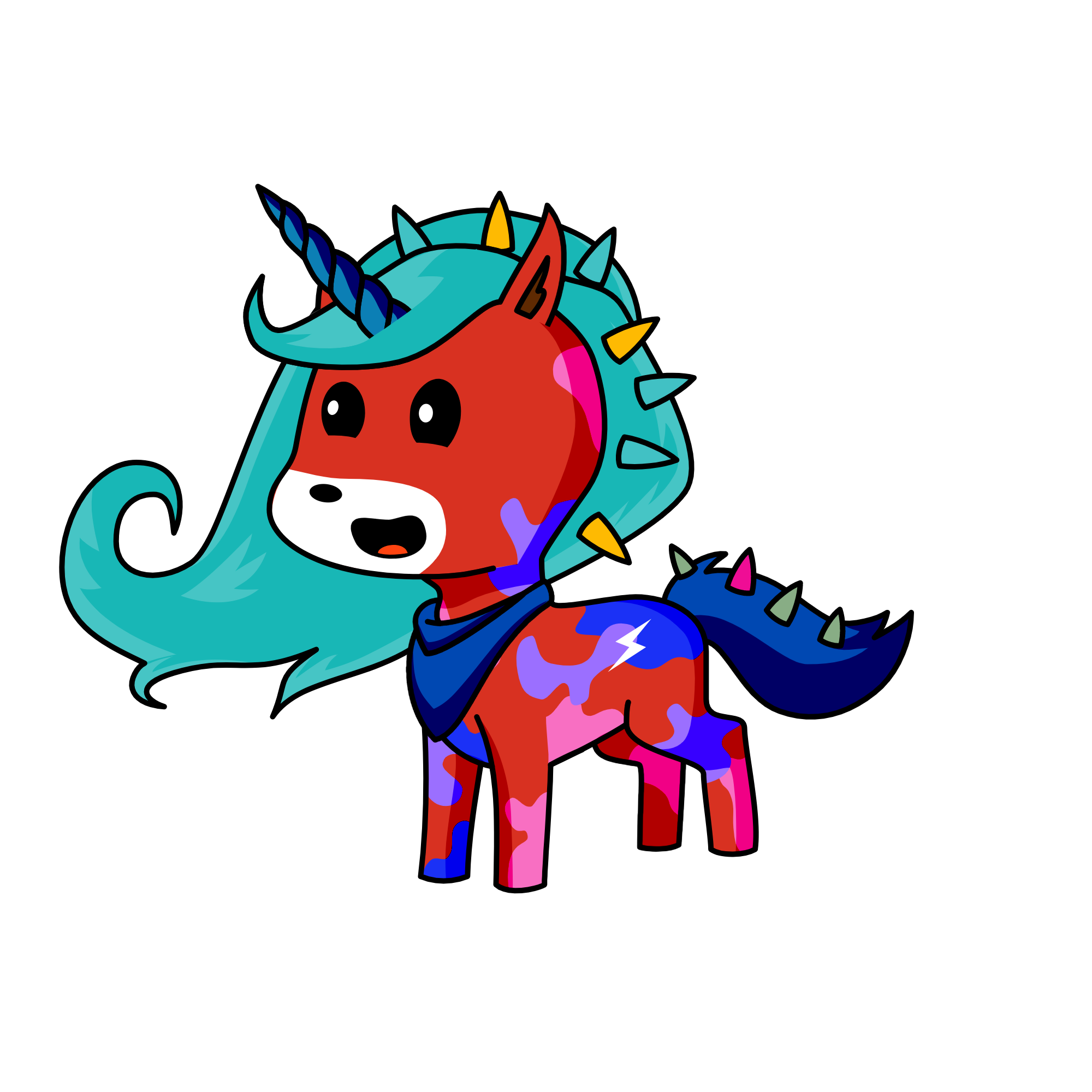 the moon is great , the unicorn