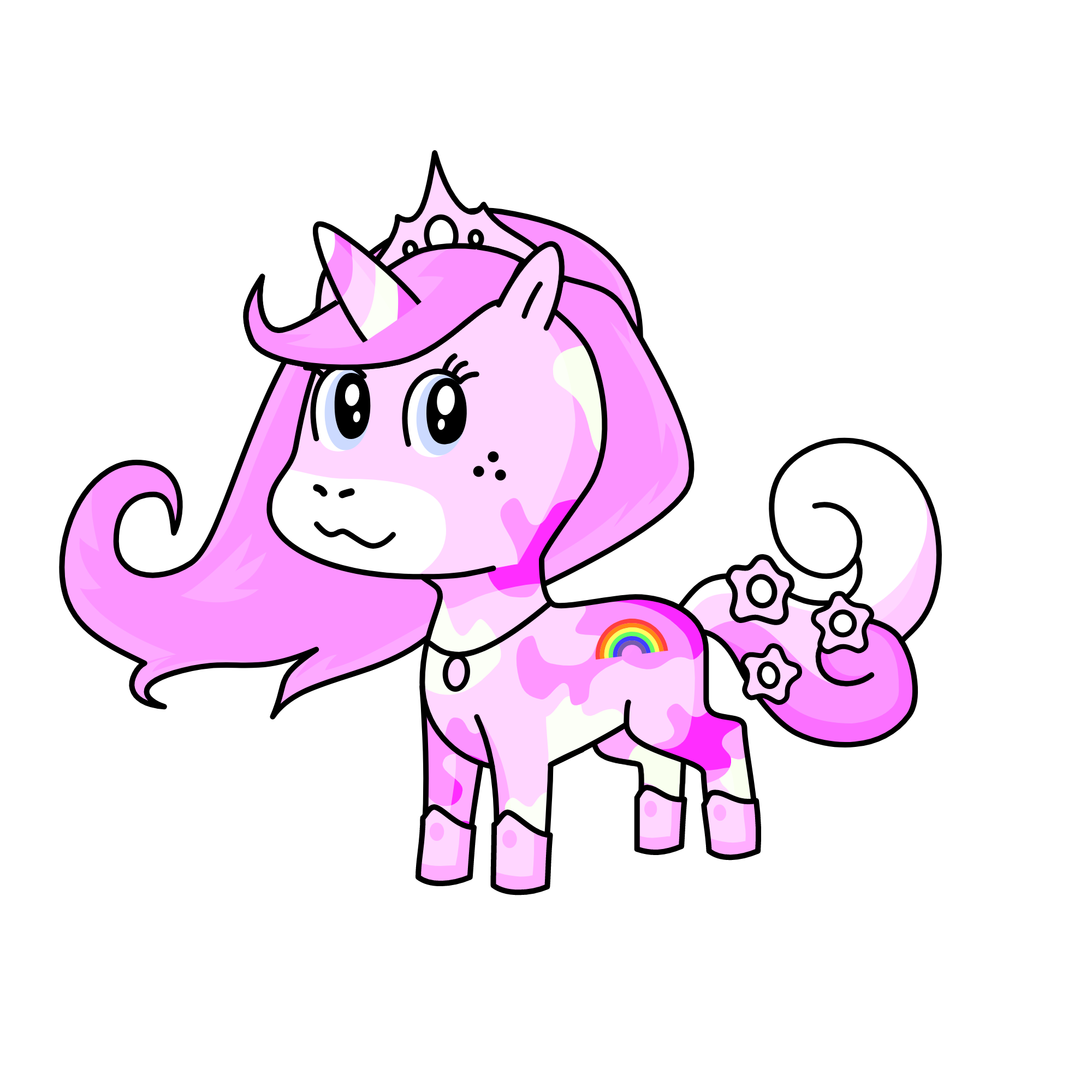 Queen Pinky, the unicorn