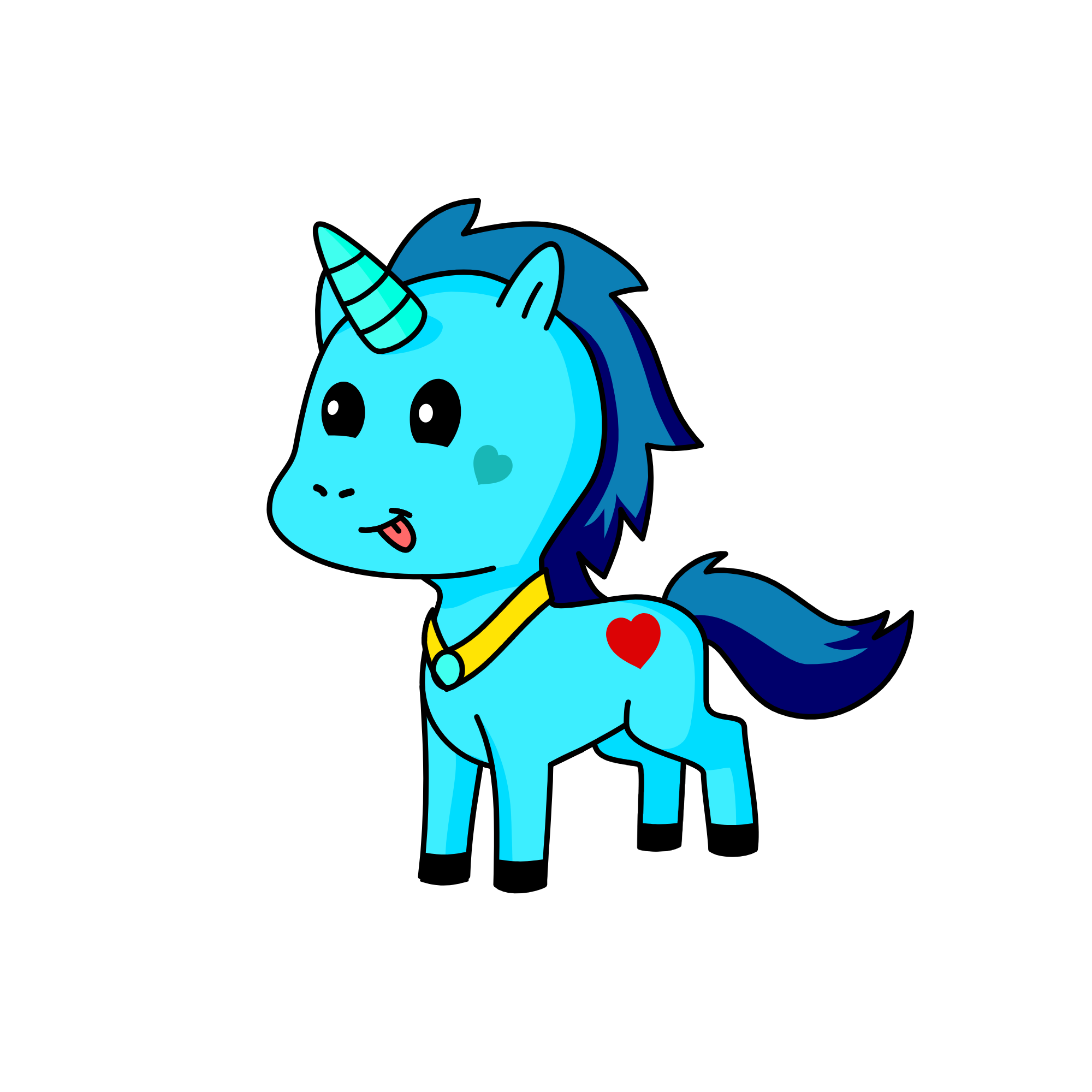 rainbow dash, the unicorn