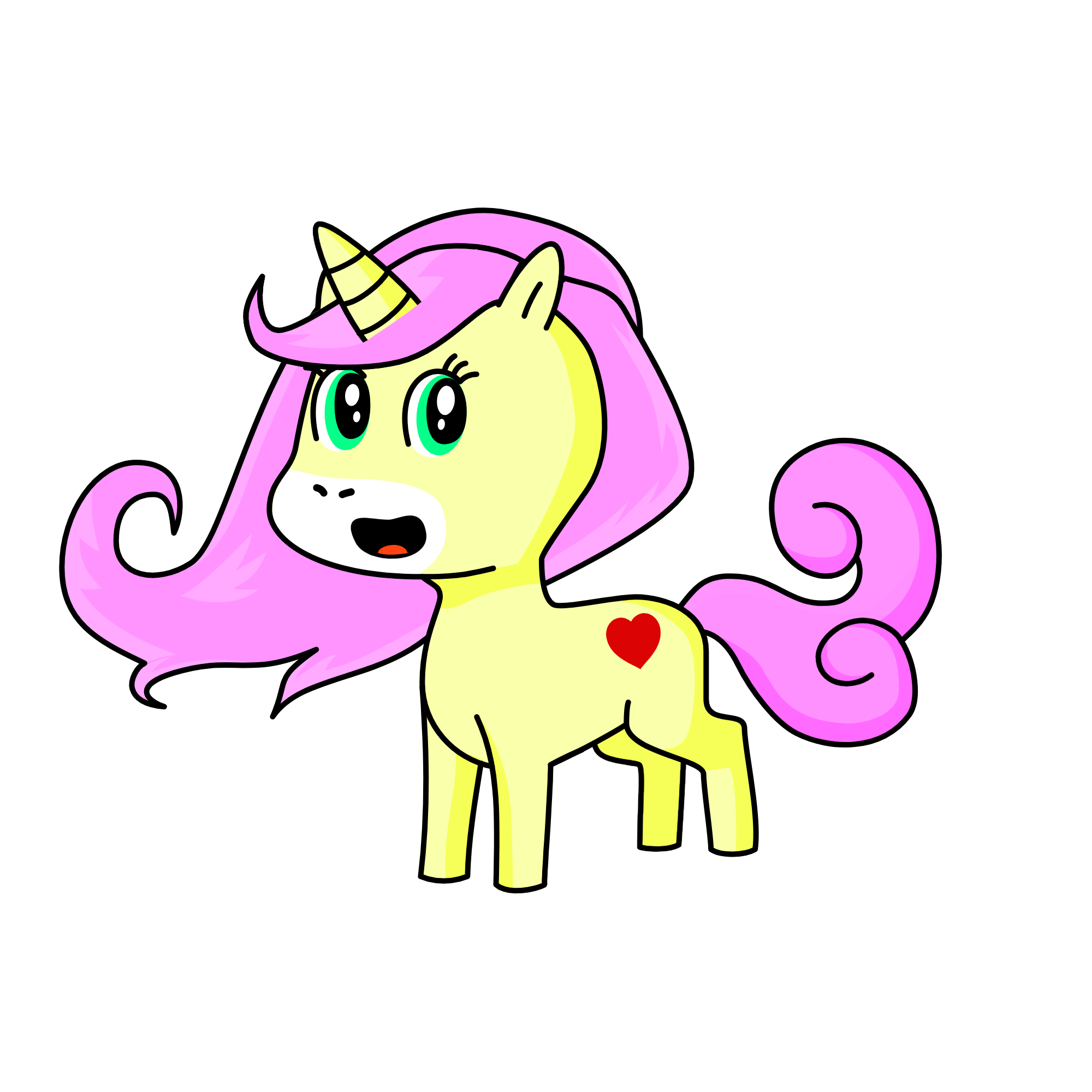 Fluttershy, the unicorn