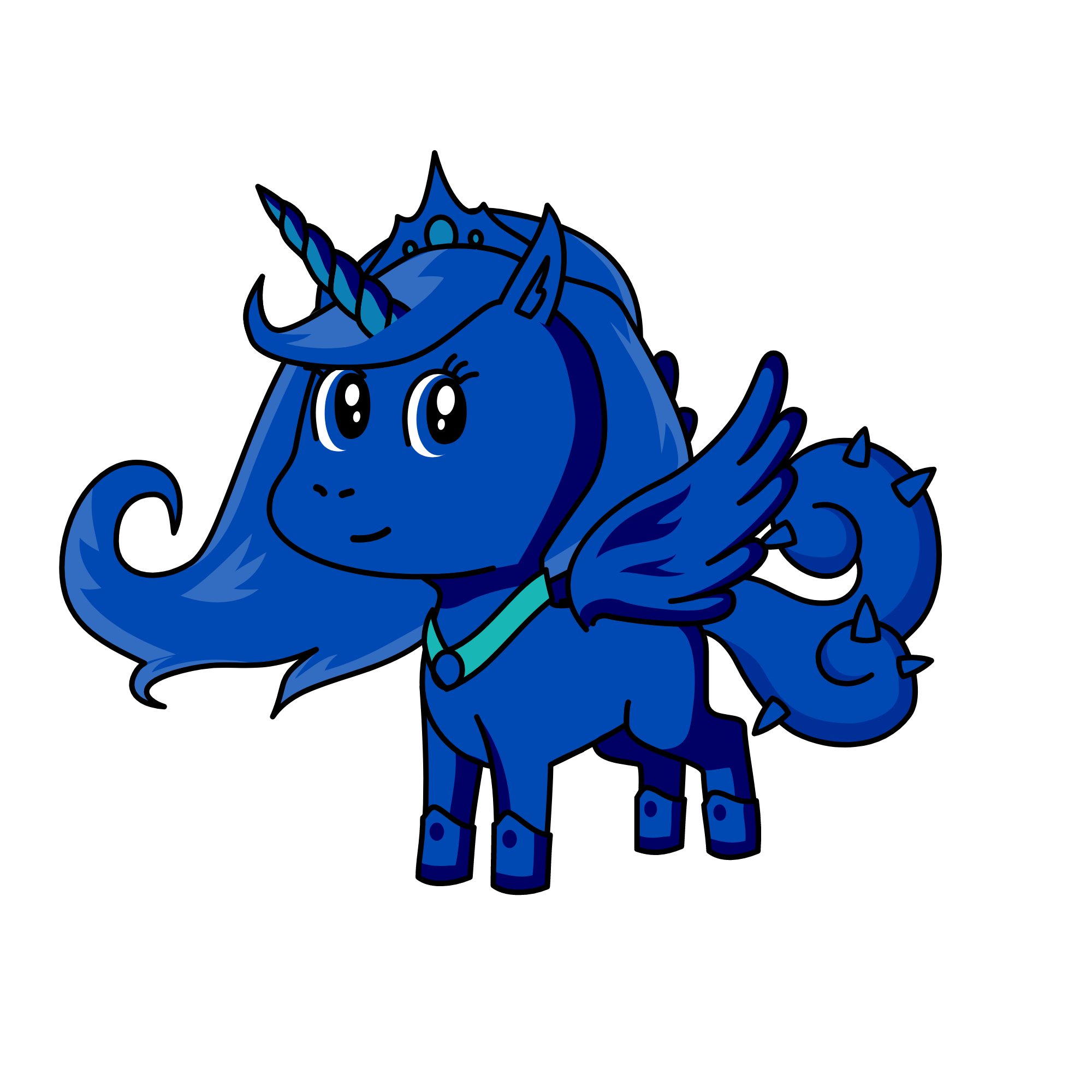 moana the god of moon, the unicorn