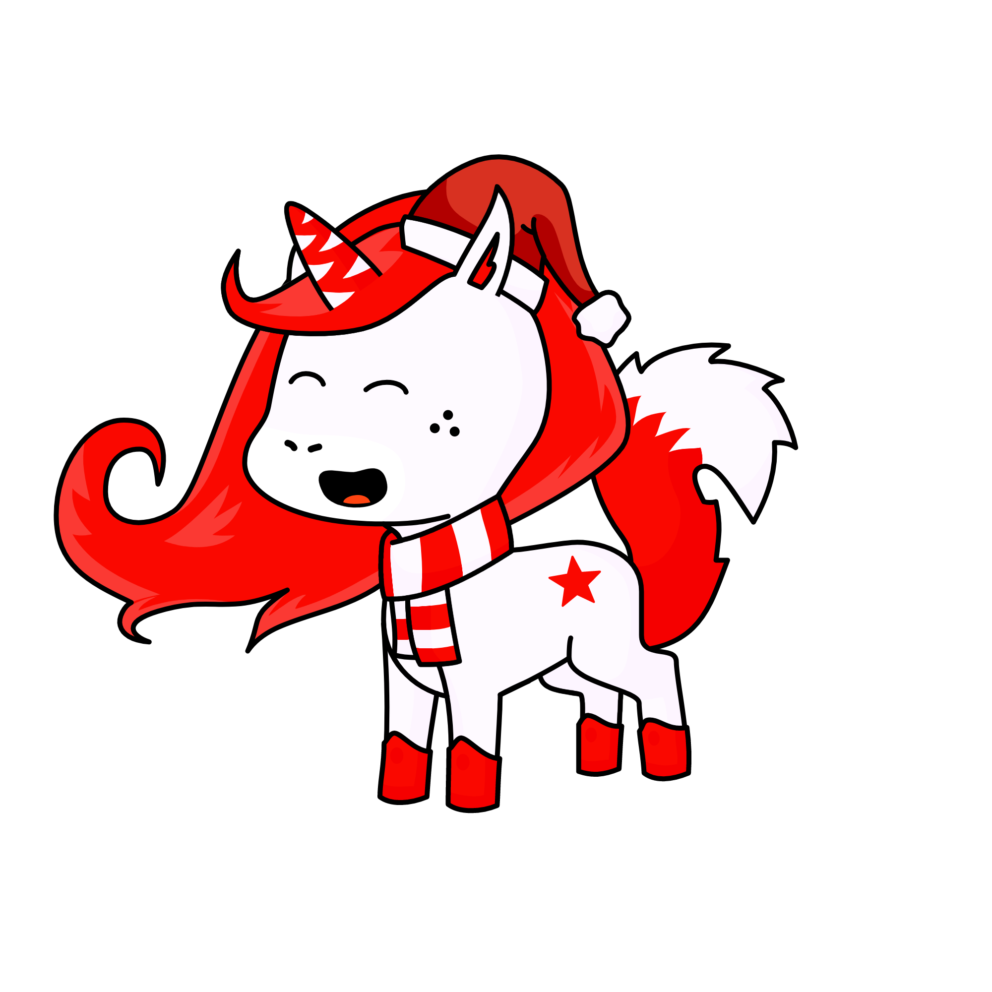 Santas Helping Elfhorse, the unicorn