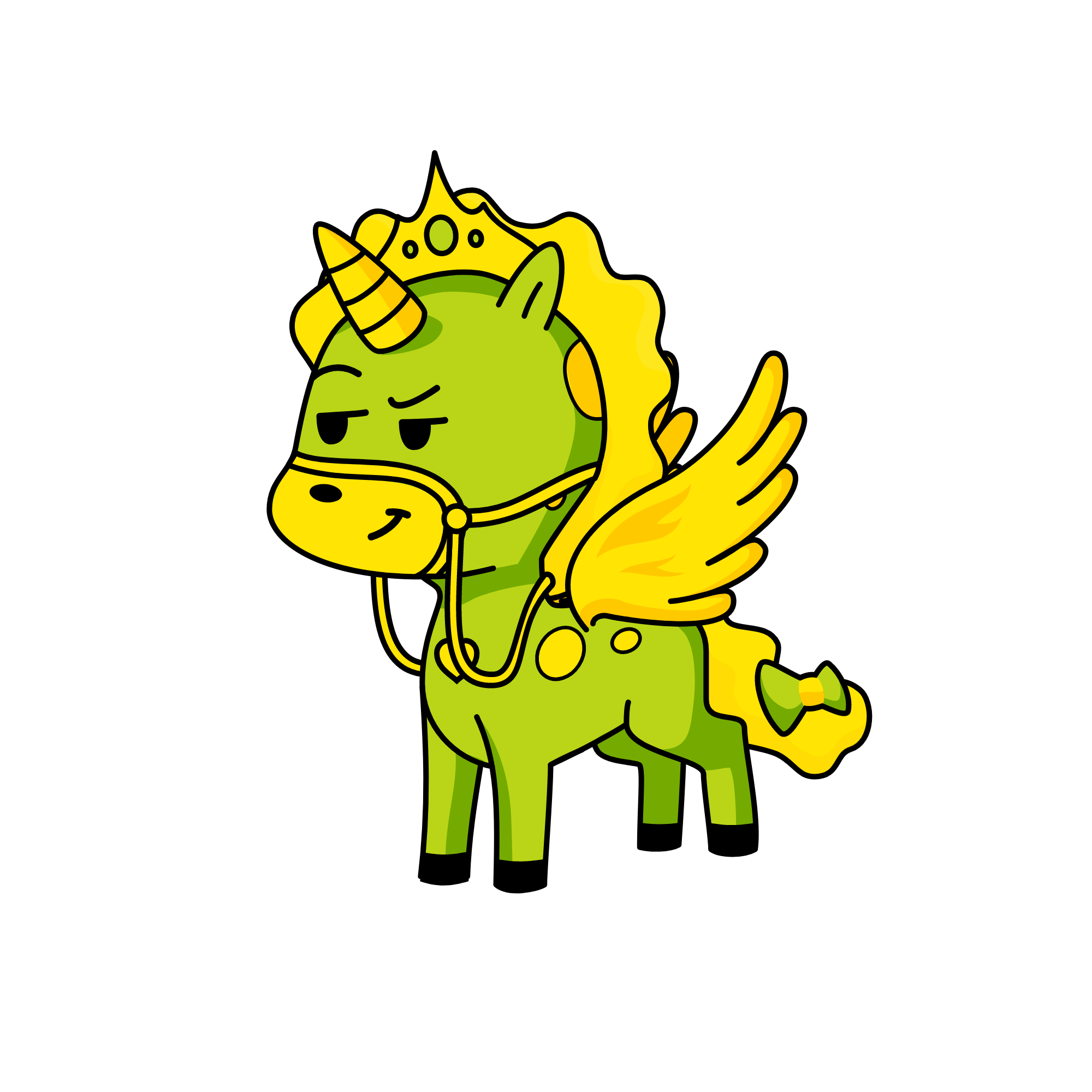 Queen Thalia , the unicorn