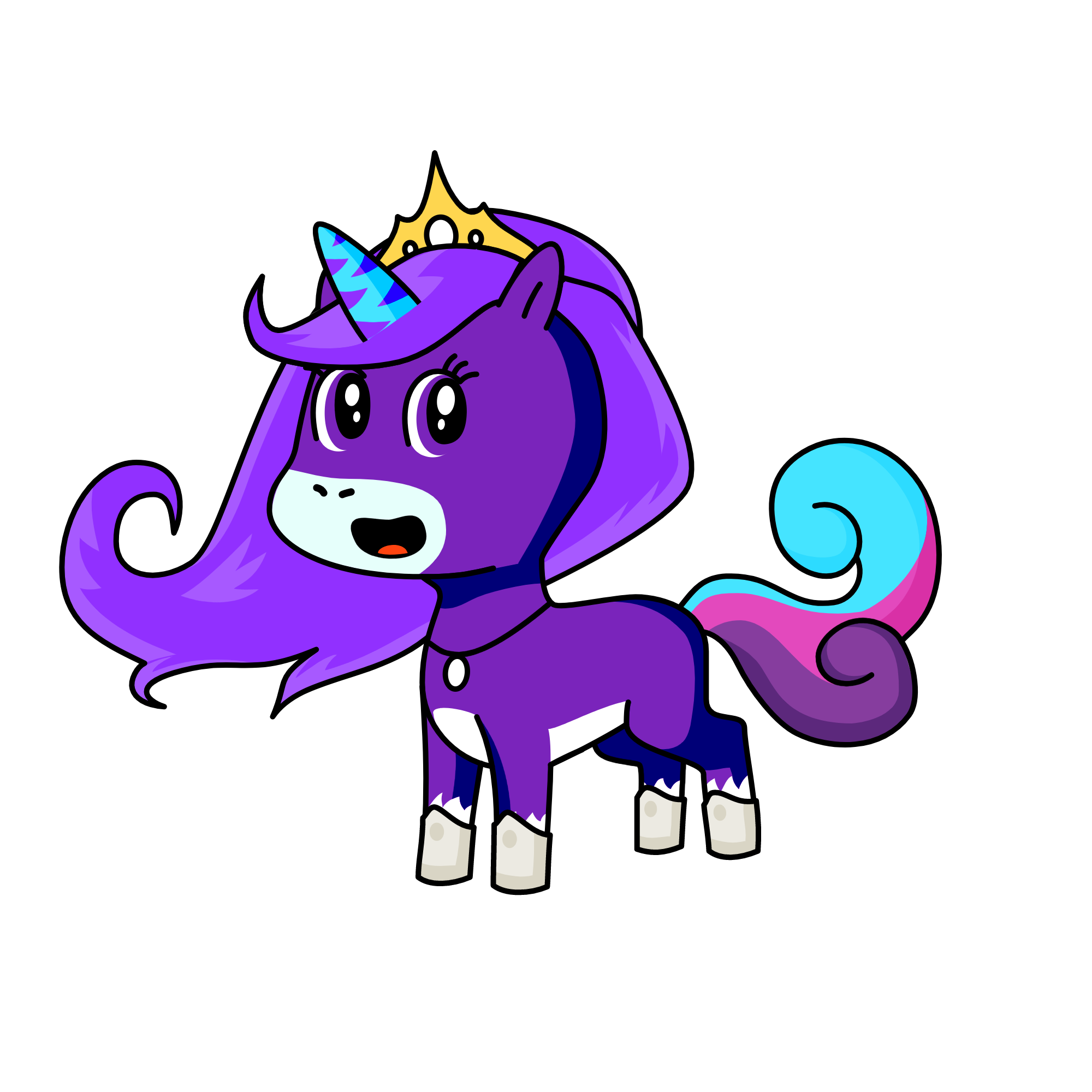 Silver Snow, the unicorn