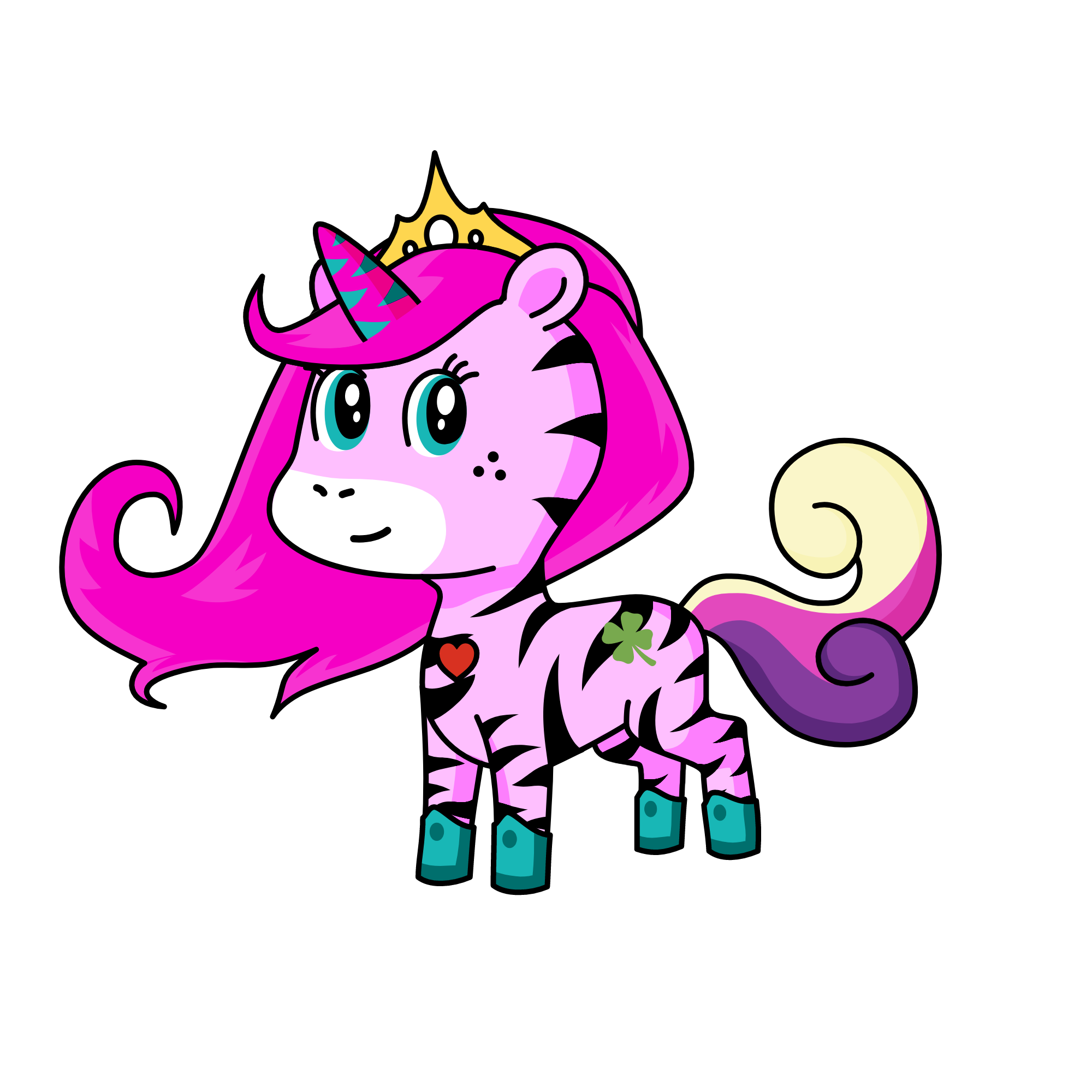 tiger, the unicorn