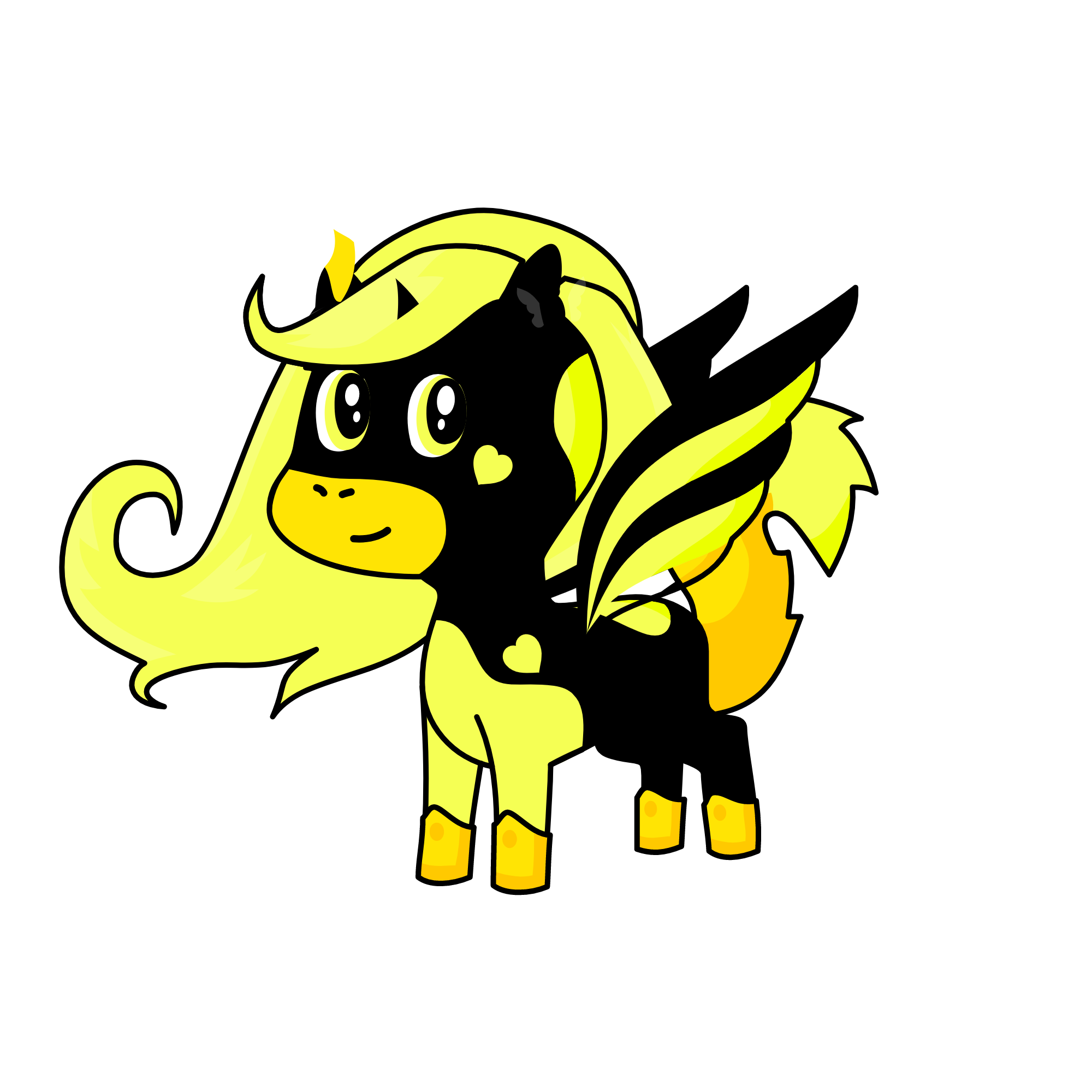 Yellow Or Black, the unicorn