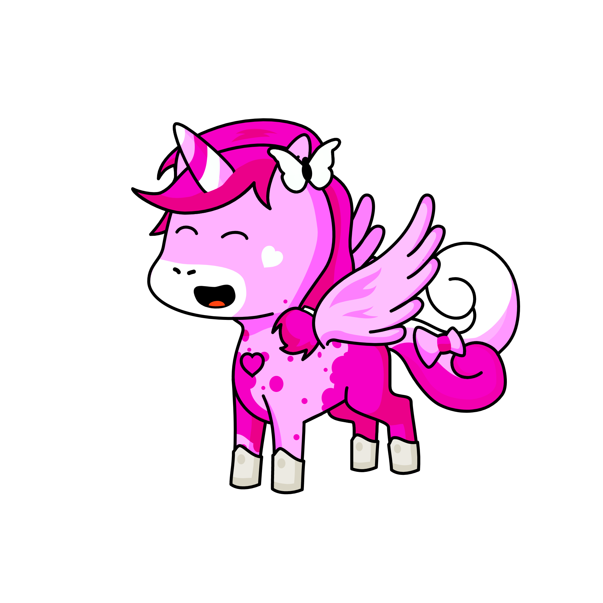 Pinky, the unicorn