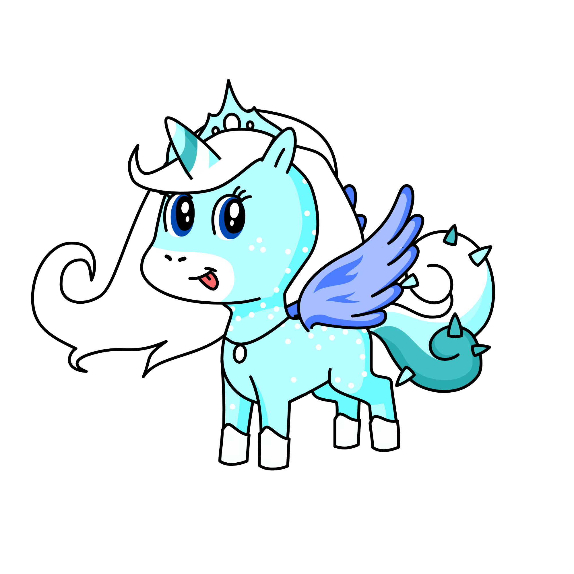 Queen Snow, the unicorn