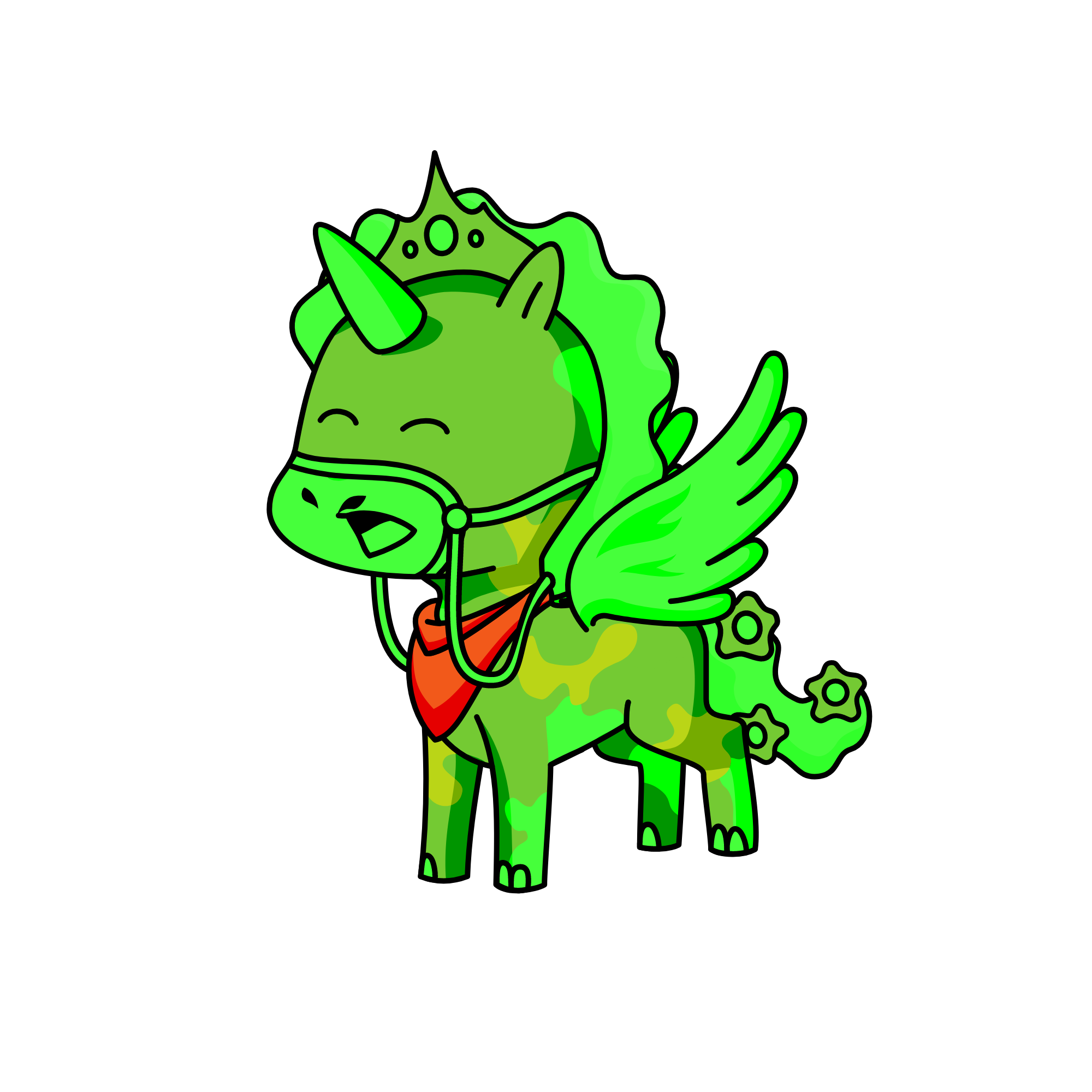 Queen Gloria, the unicorn