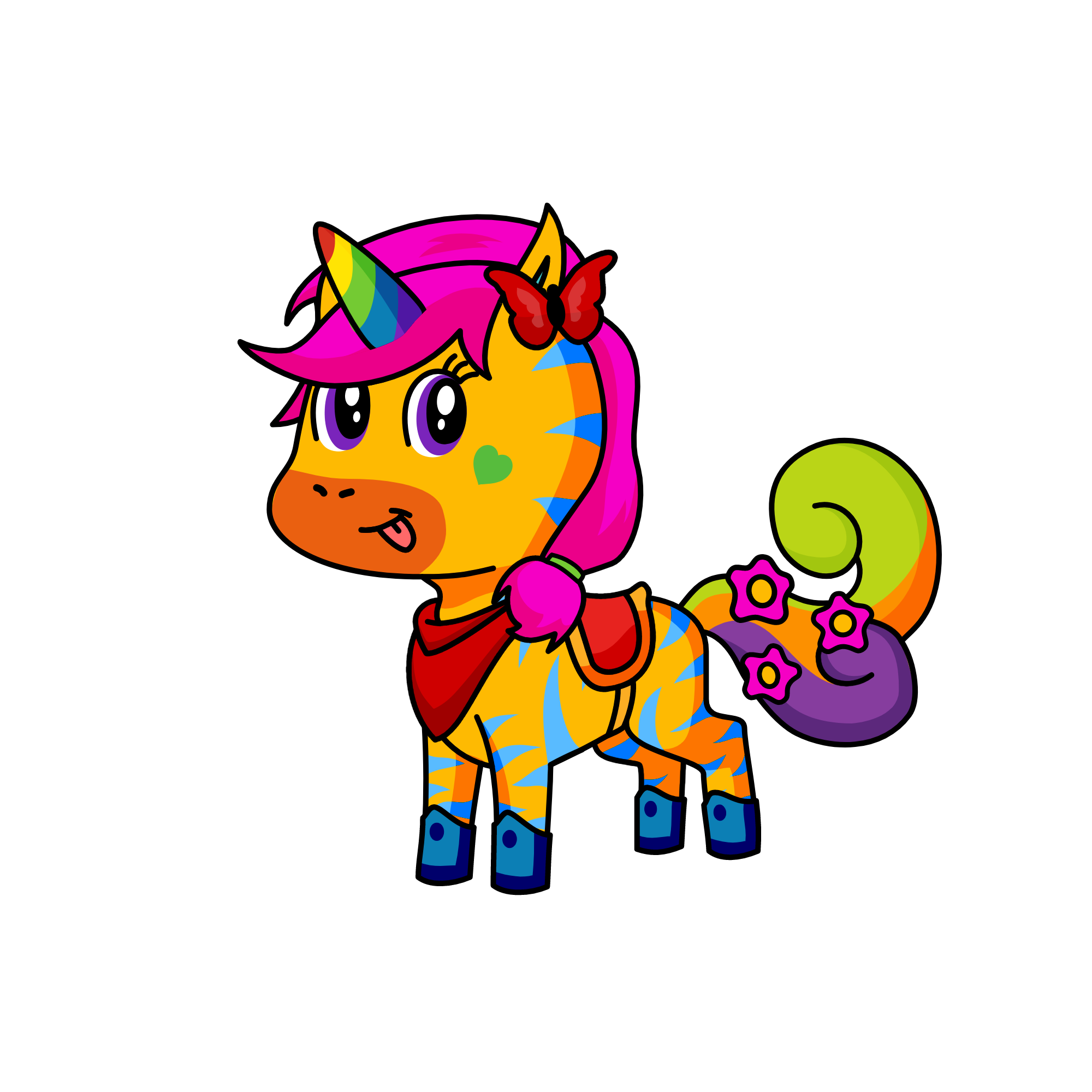 Pudding cup, the unicorn