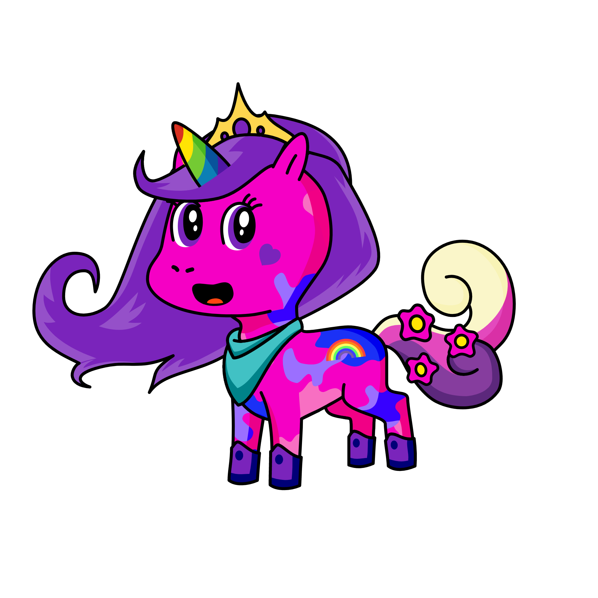 this is new my tail in kids , the unicorn