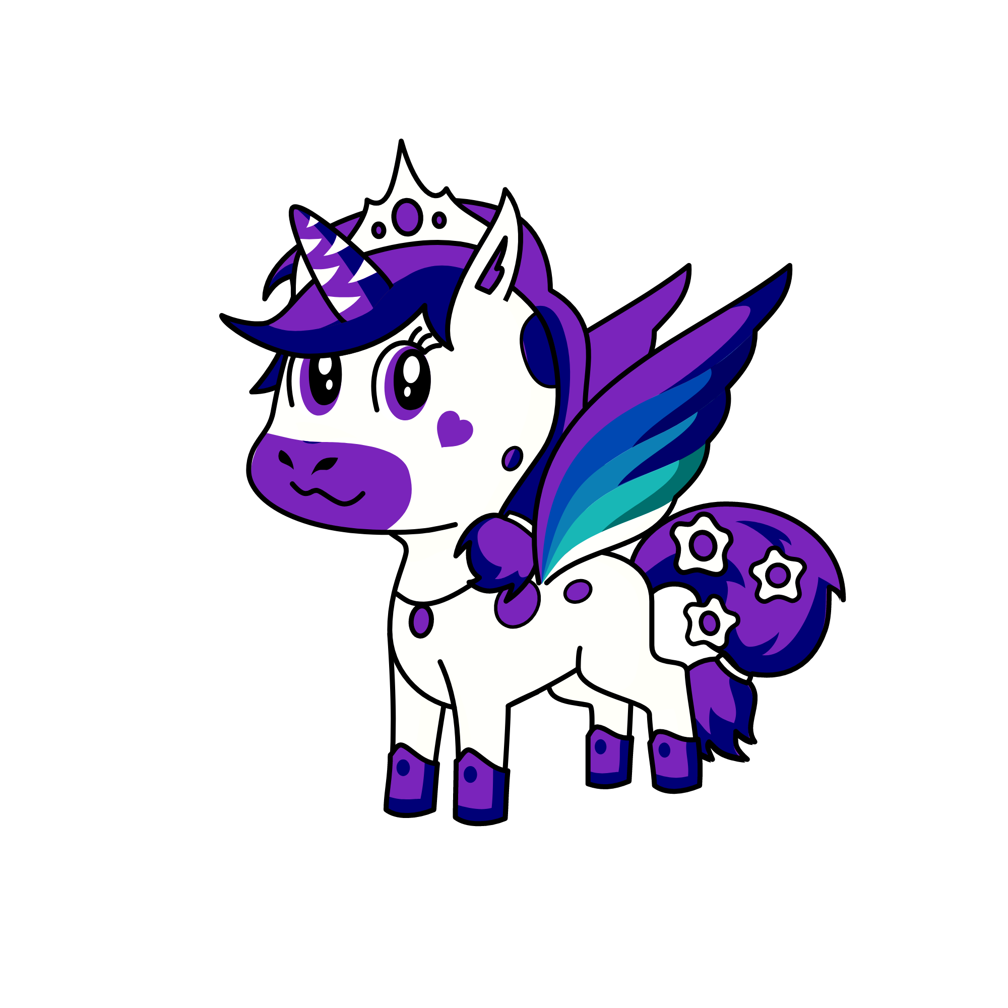 Queen Snowfall, the unicorn