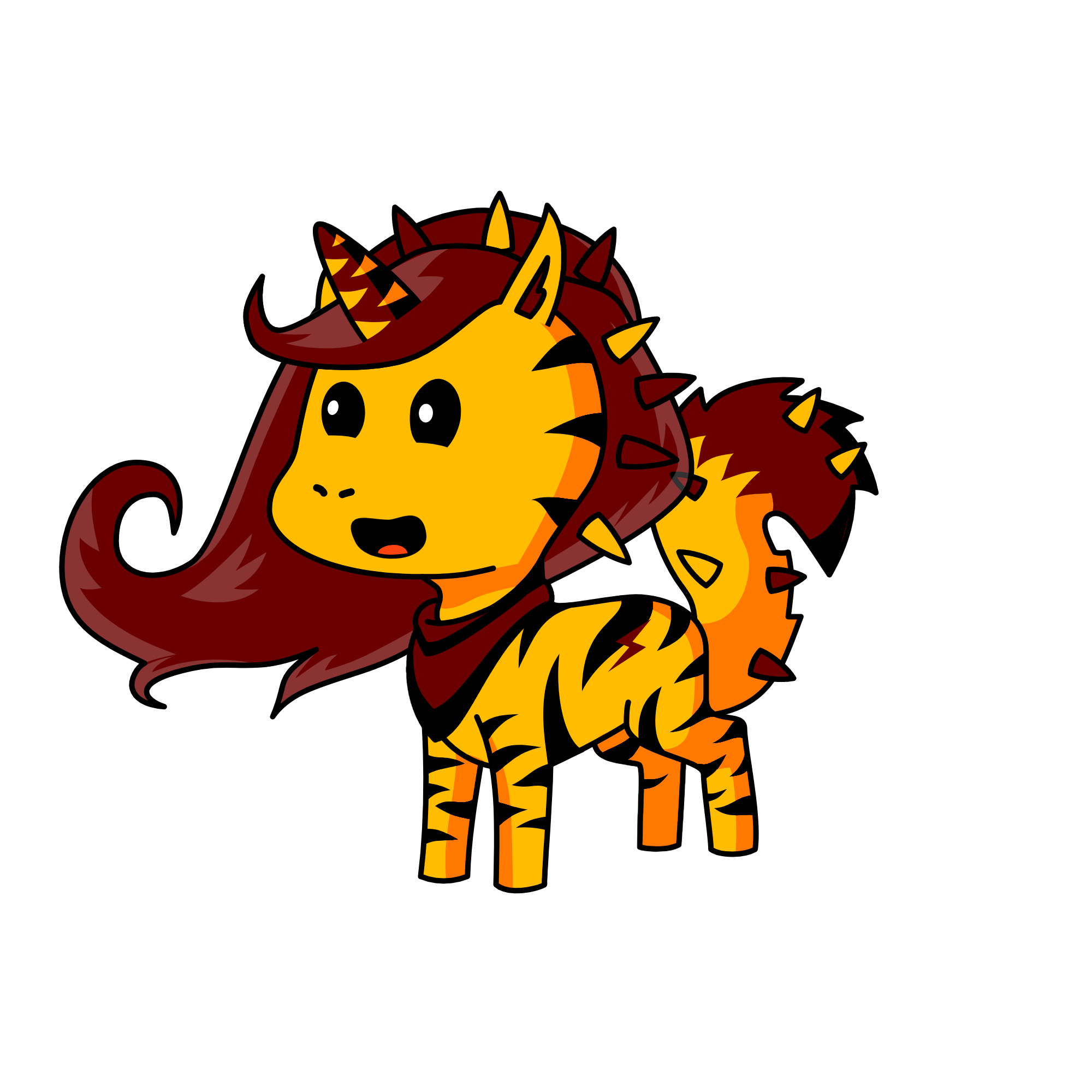 tiger pony, the unicorn