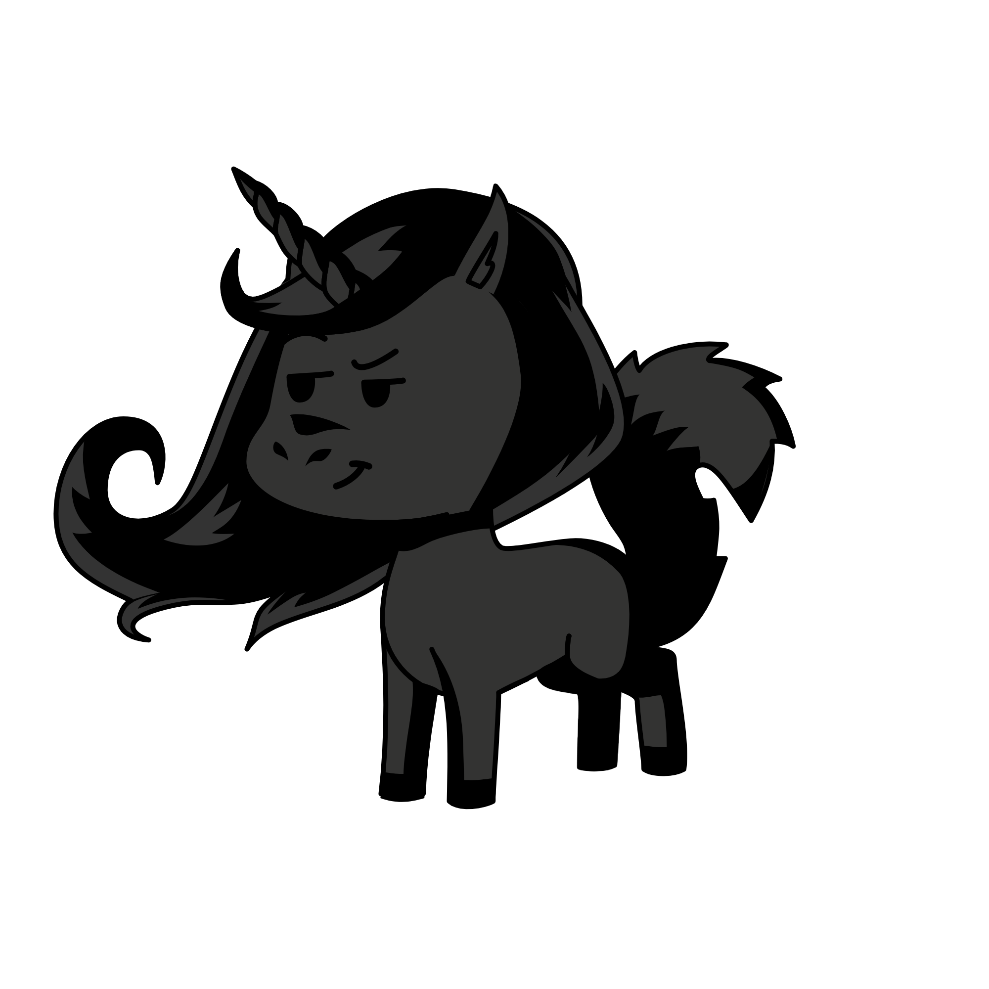 NIGHT GIRL, the unicorn