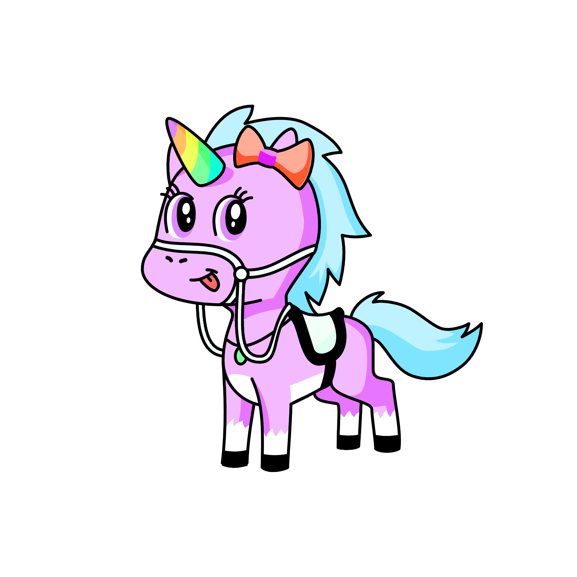 Rainbow, the unicorn