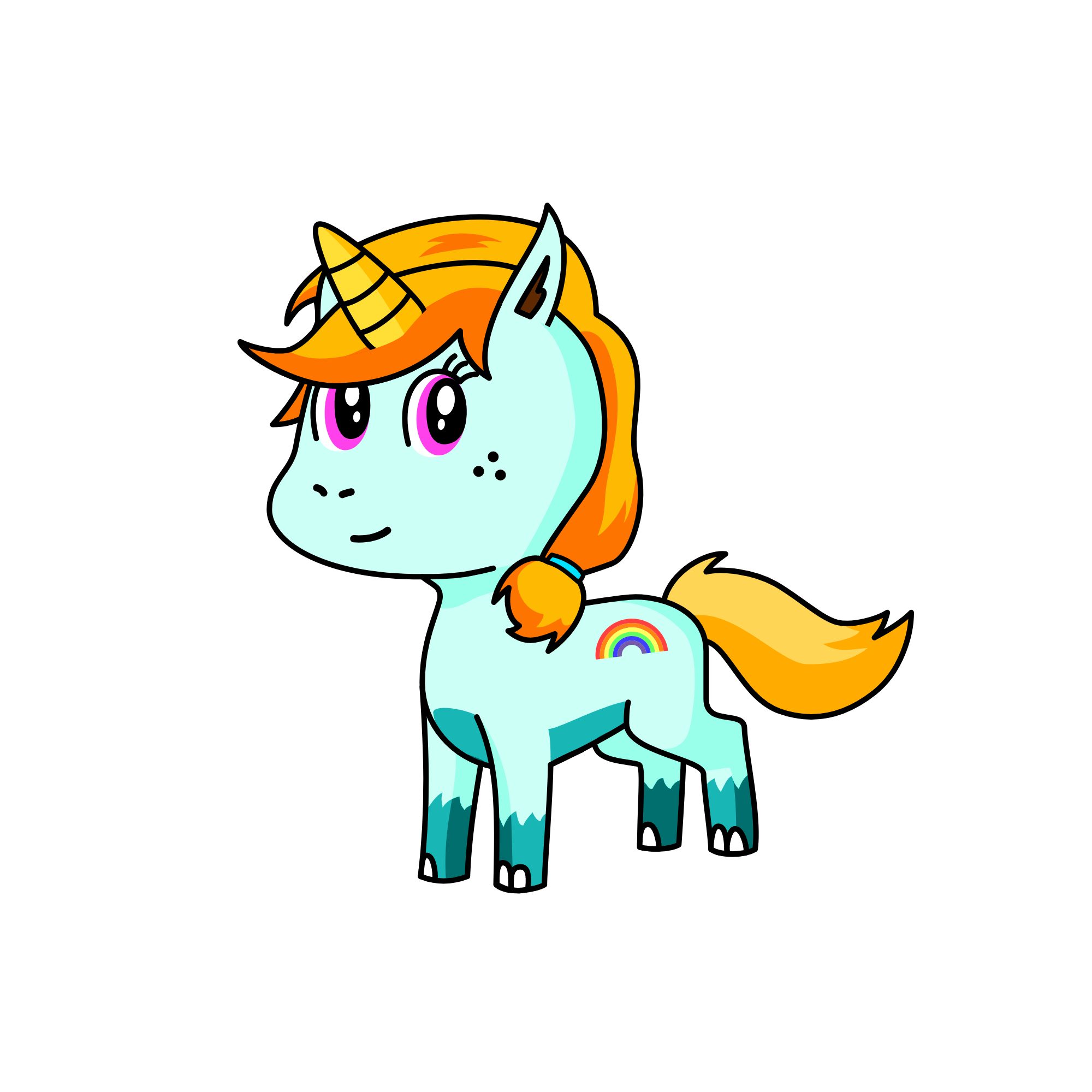 rainbow, the unicorn