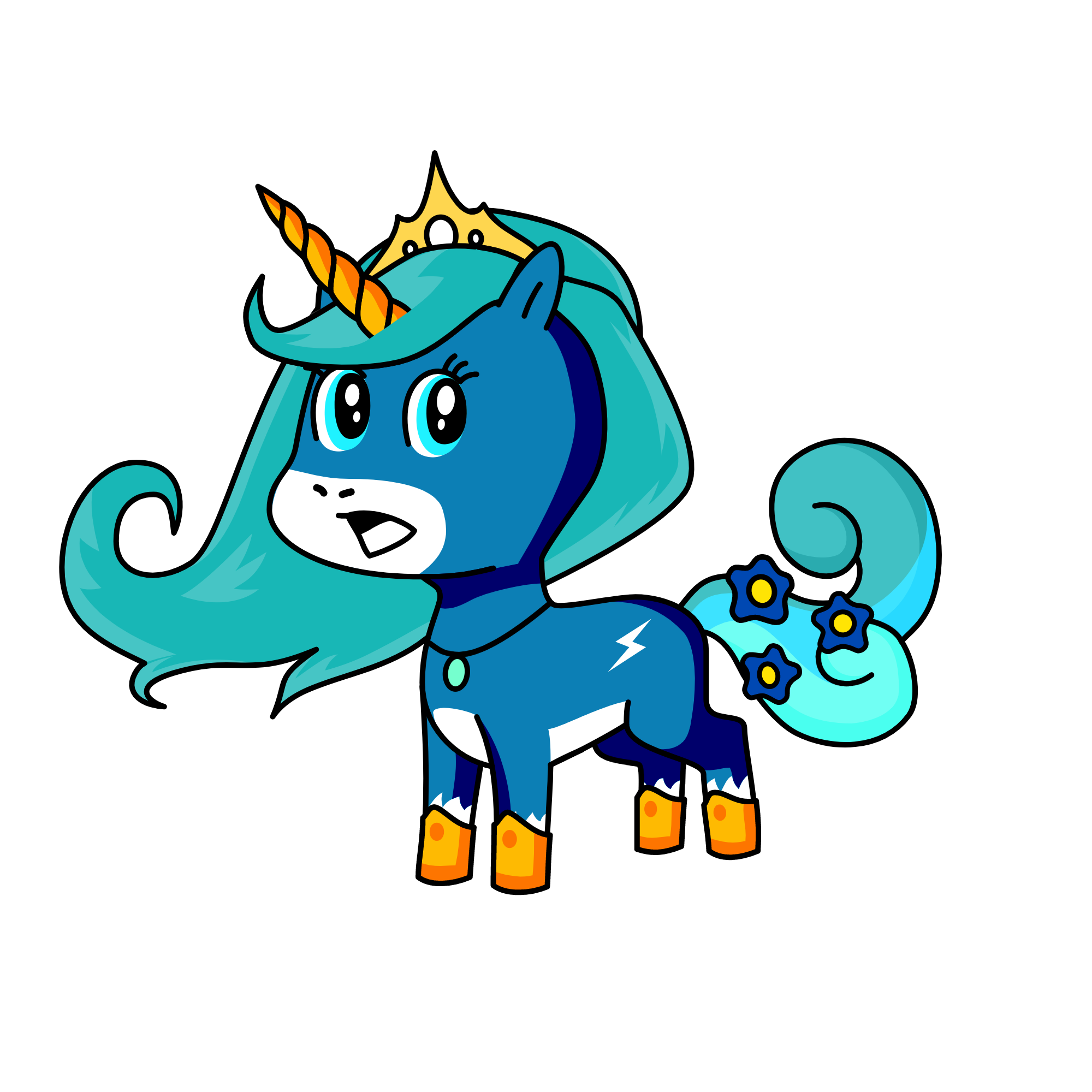 Warior princess, the unicorn