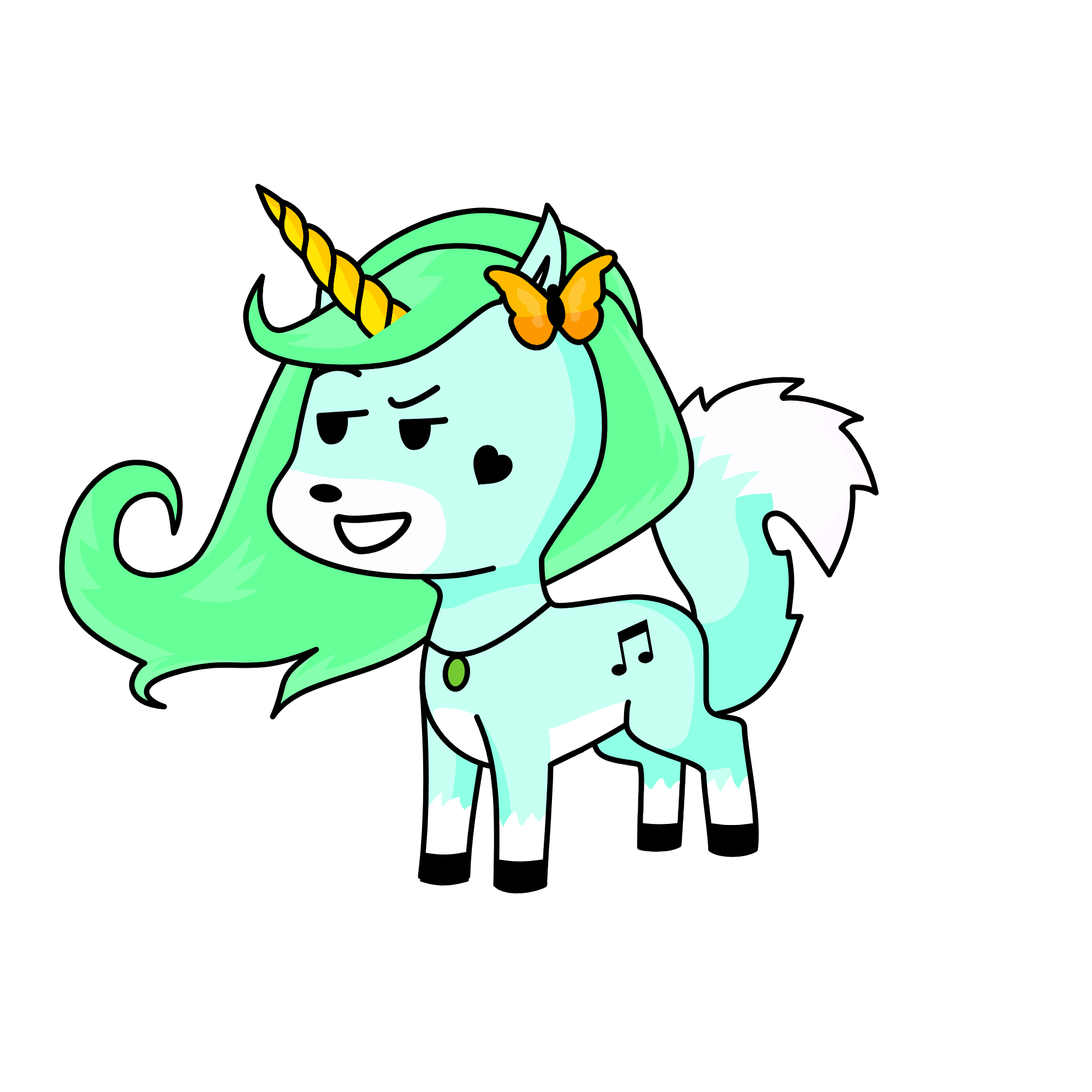 aqua, the unicorn