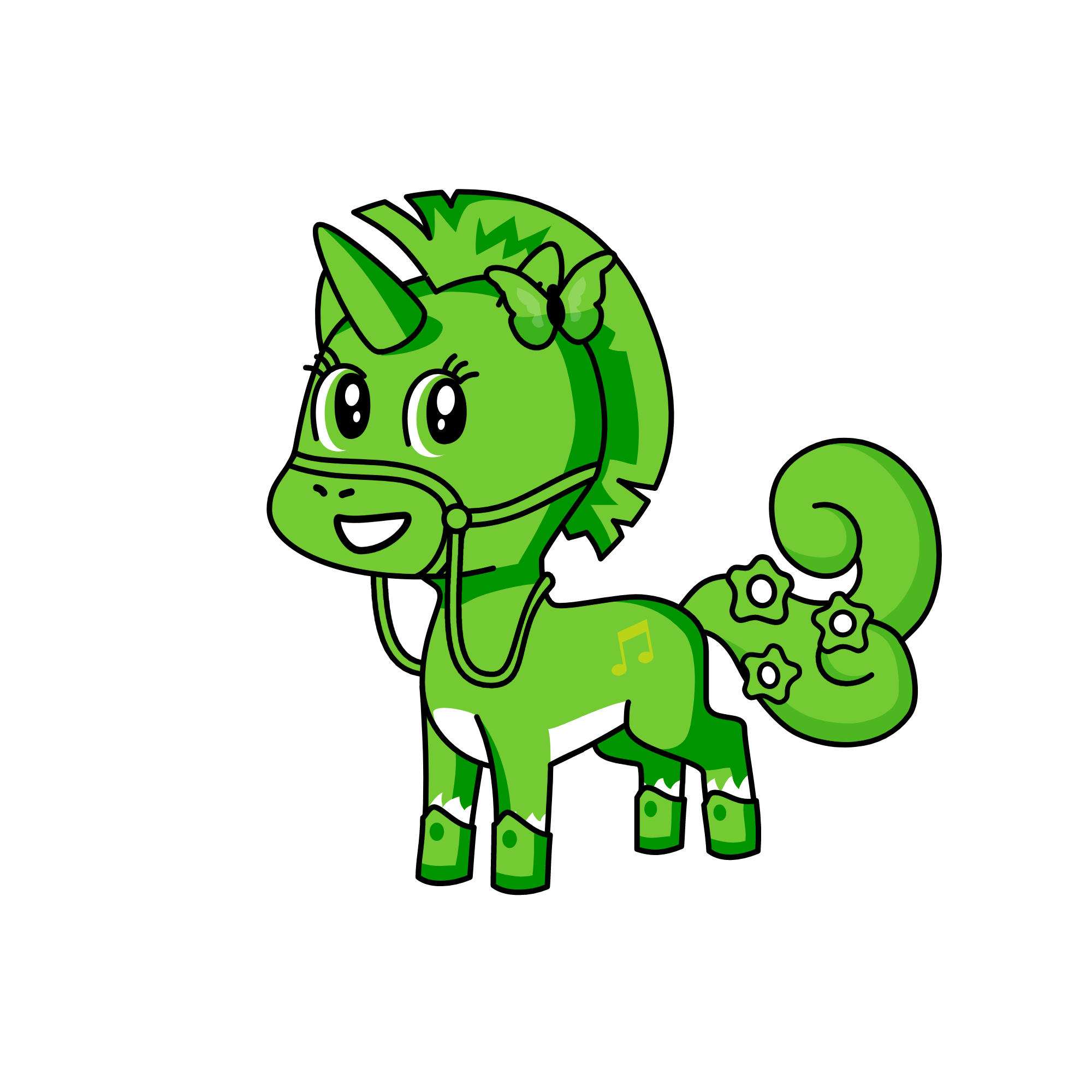 greenie, the unicorn
