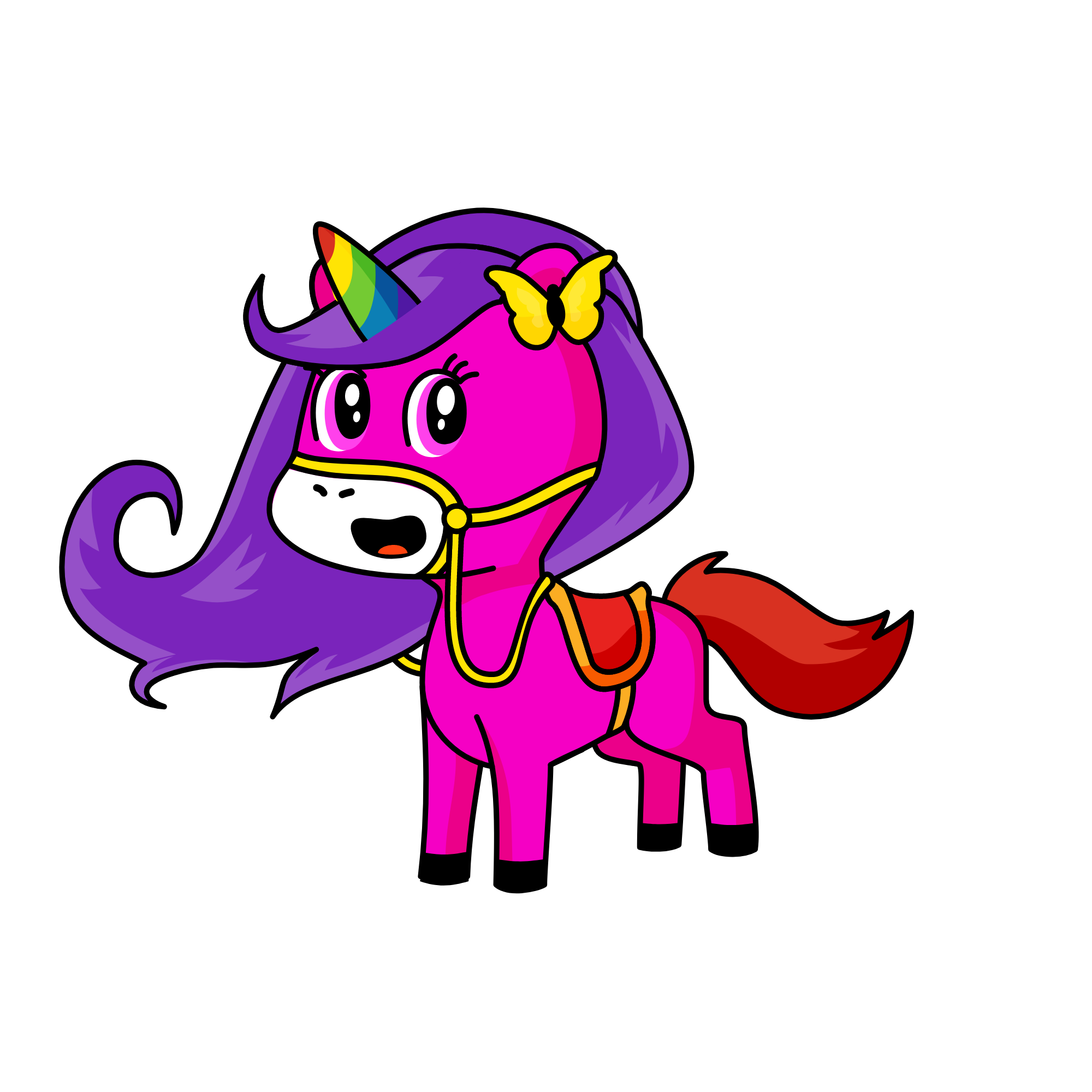 rainbow unicorn, the unicorn