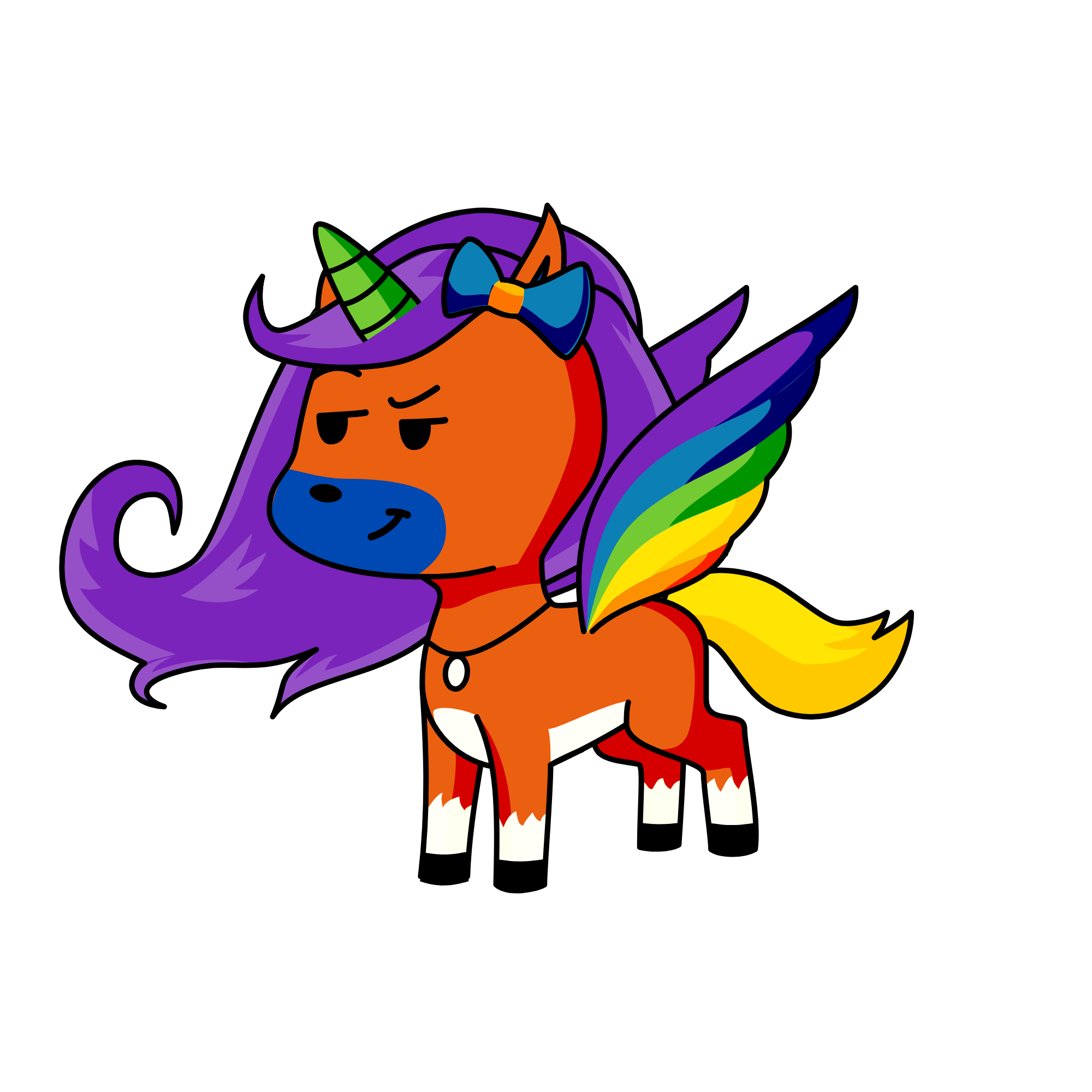 Rainbowcorn, the unicorn
