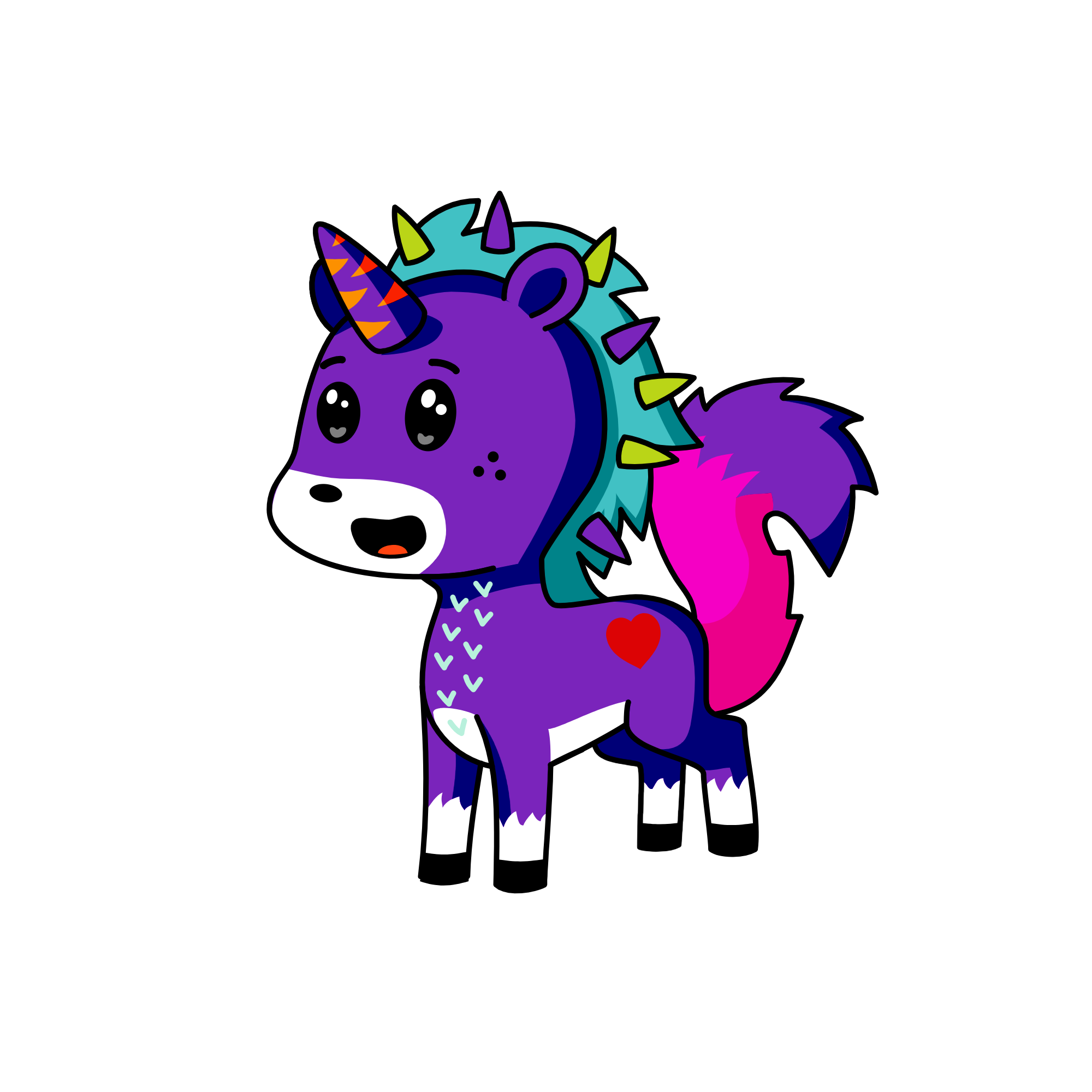 ニニ, the unicorn