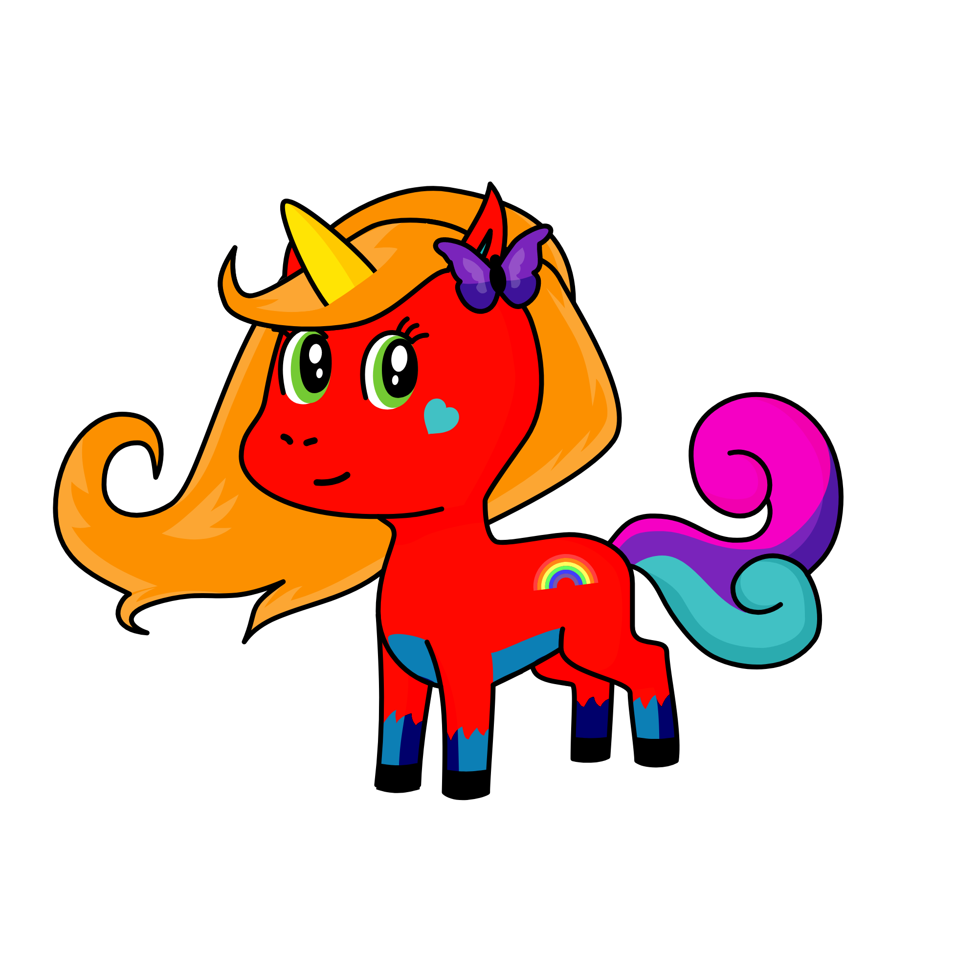 rainbow, the unicorn