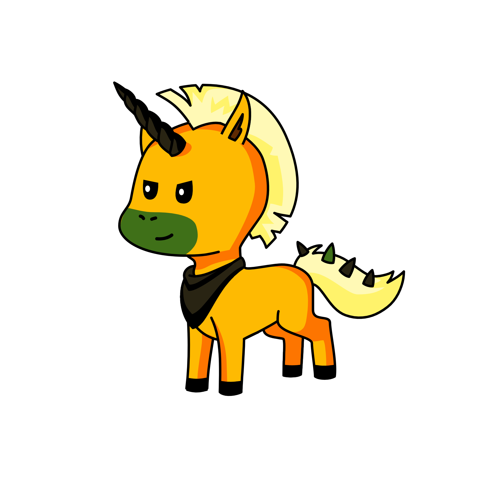 Bakugo unicorn, the unicorn