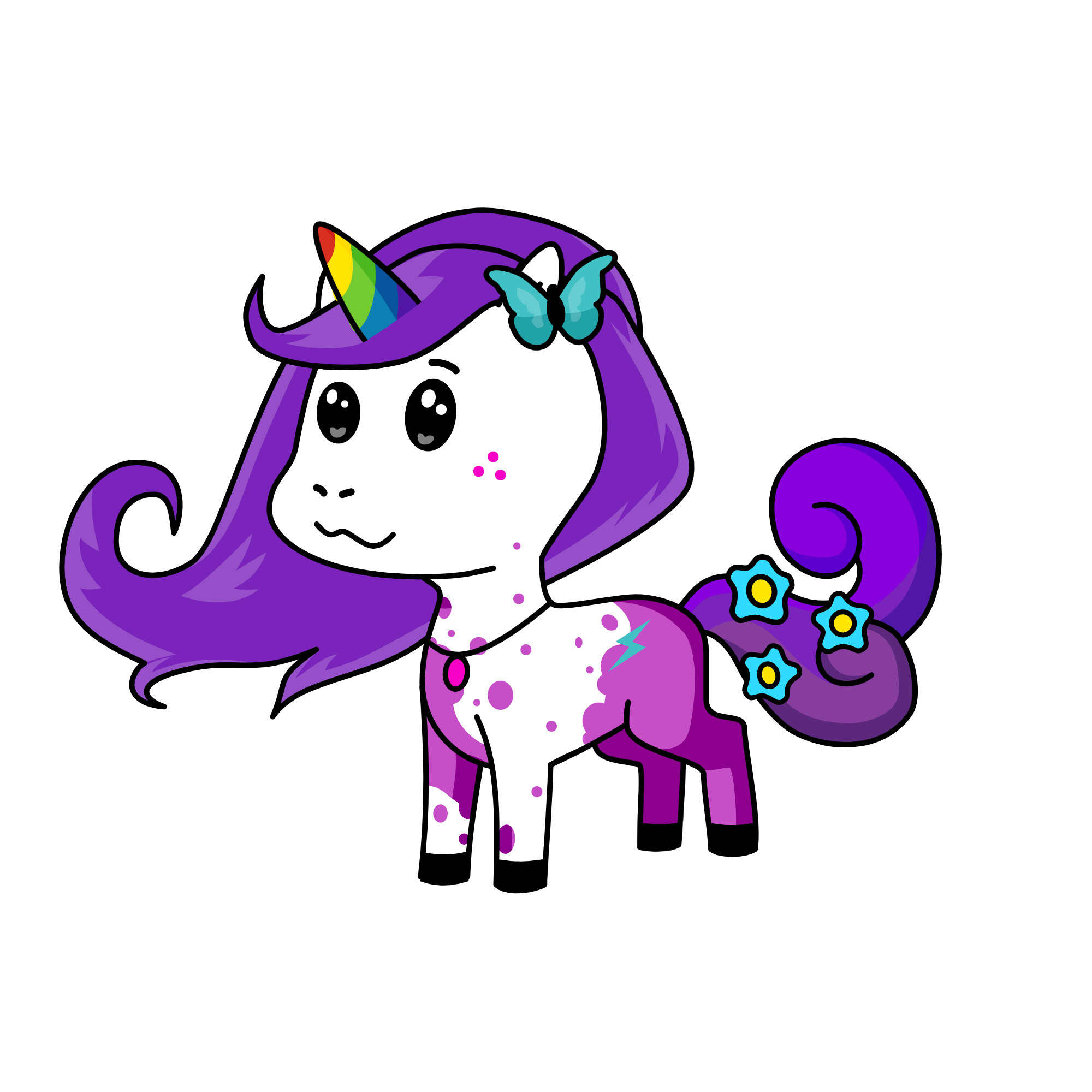 Clare Bear!, the unicorn