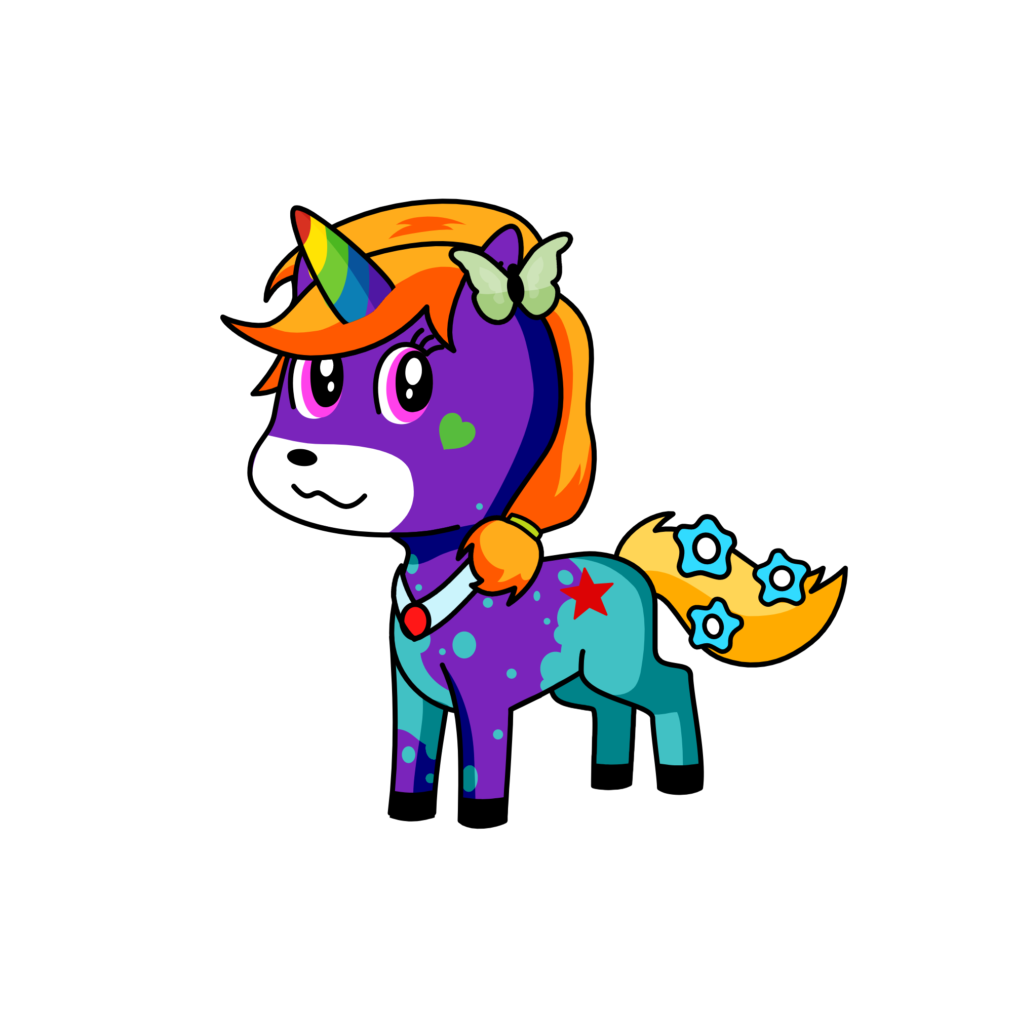 Pini, the unicorn