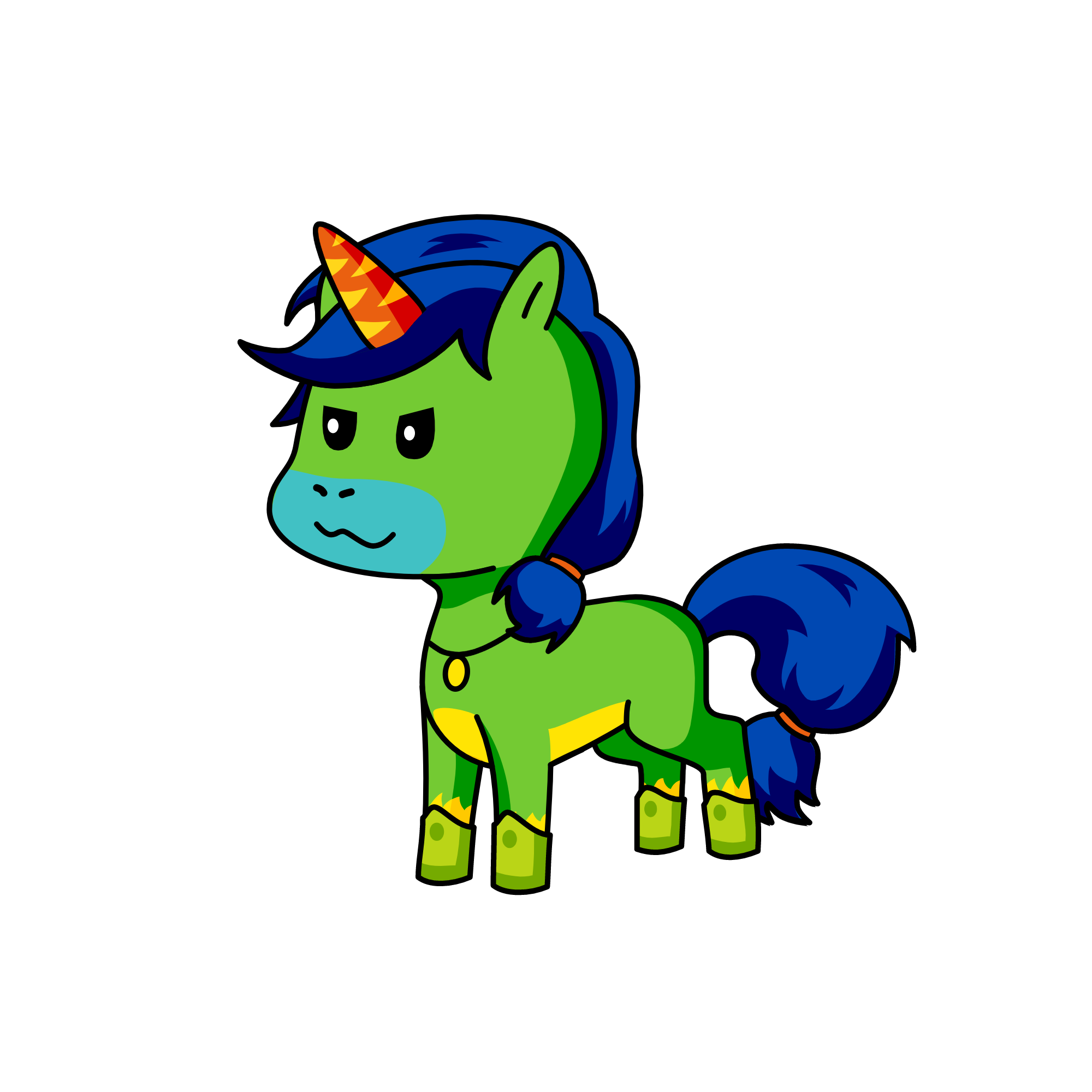 Glory pony, the unicorn