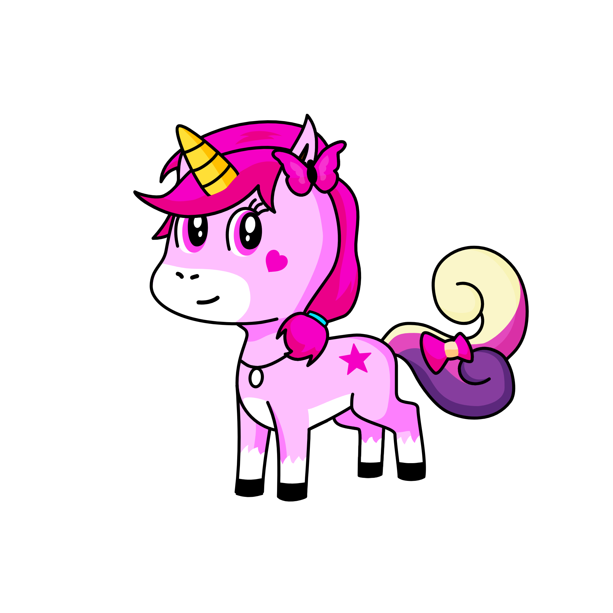 GLITTER, the unicorn