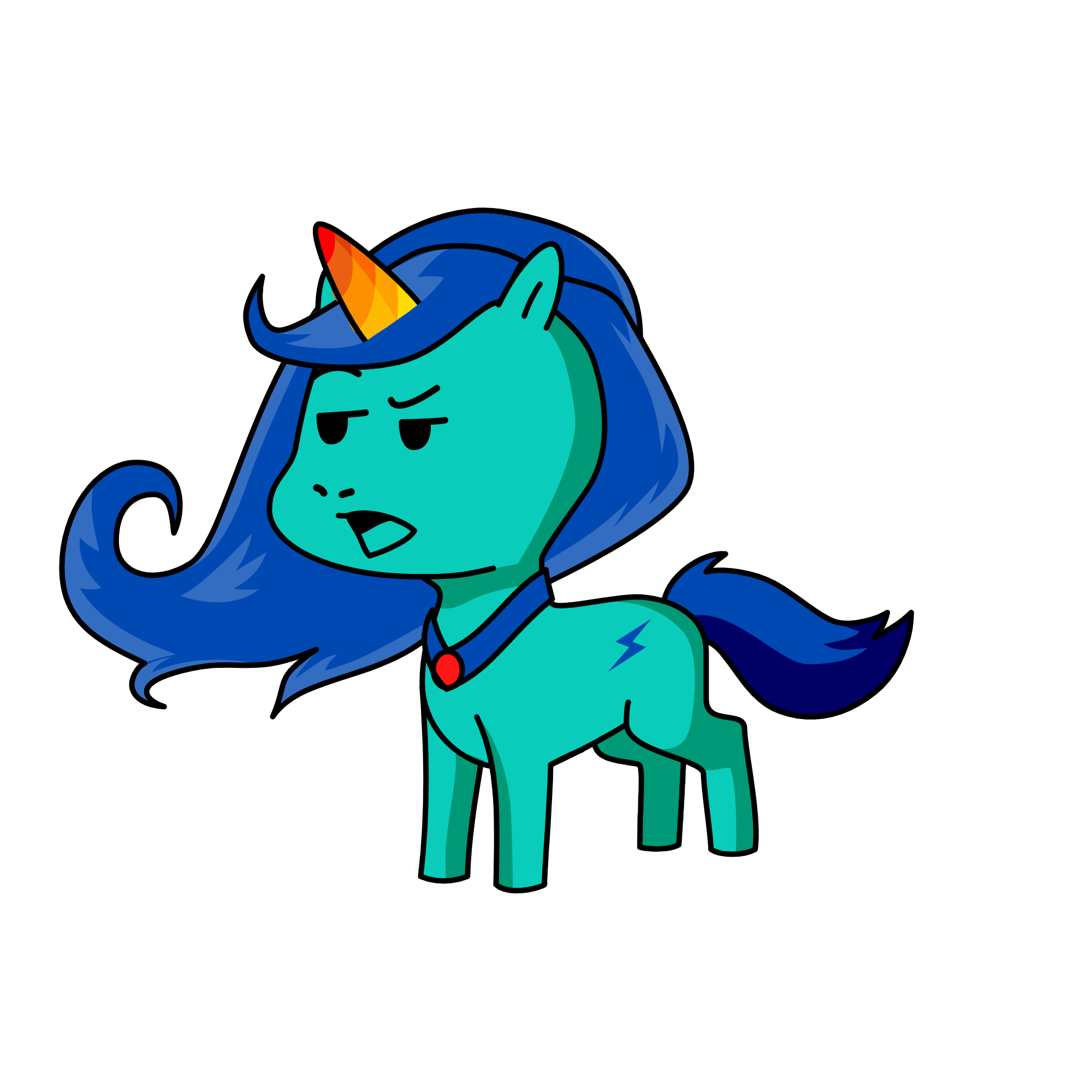 RAIN BOW DASH, the unicorn