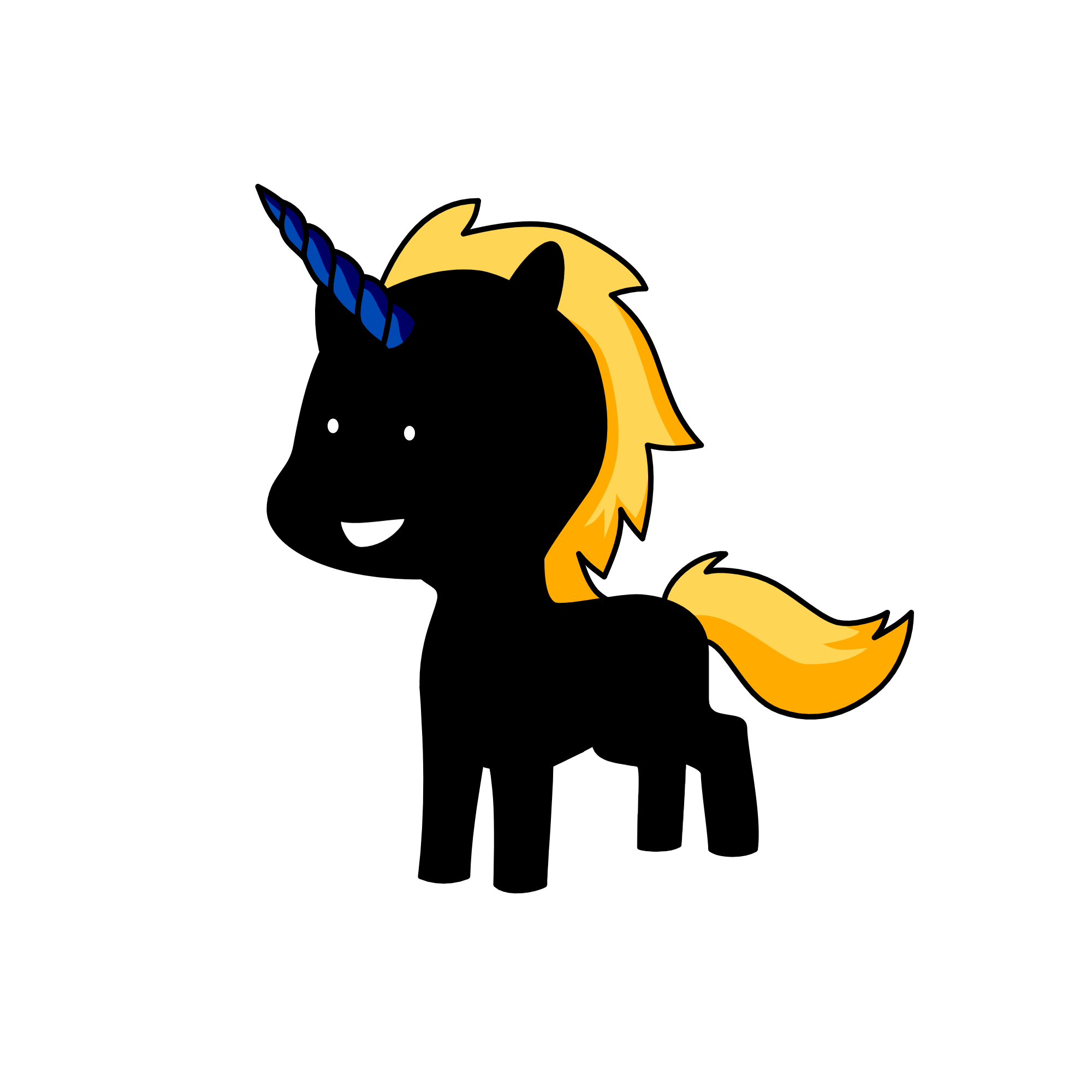 I AM THE GRAND UNICORN ONLY BUT I AM EVIL, the unicorn