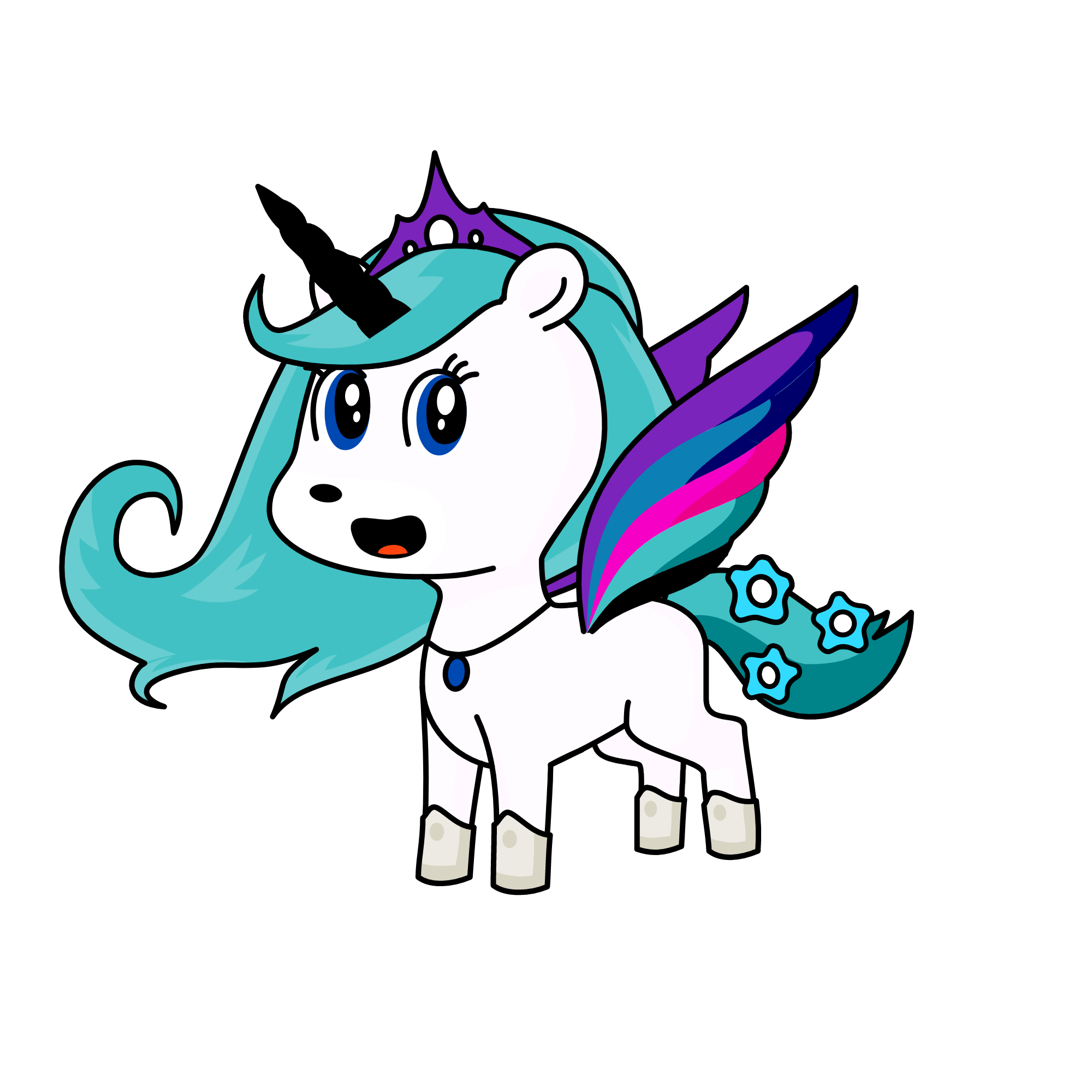 Qeen rarity, the unicorn