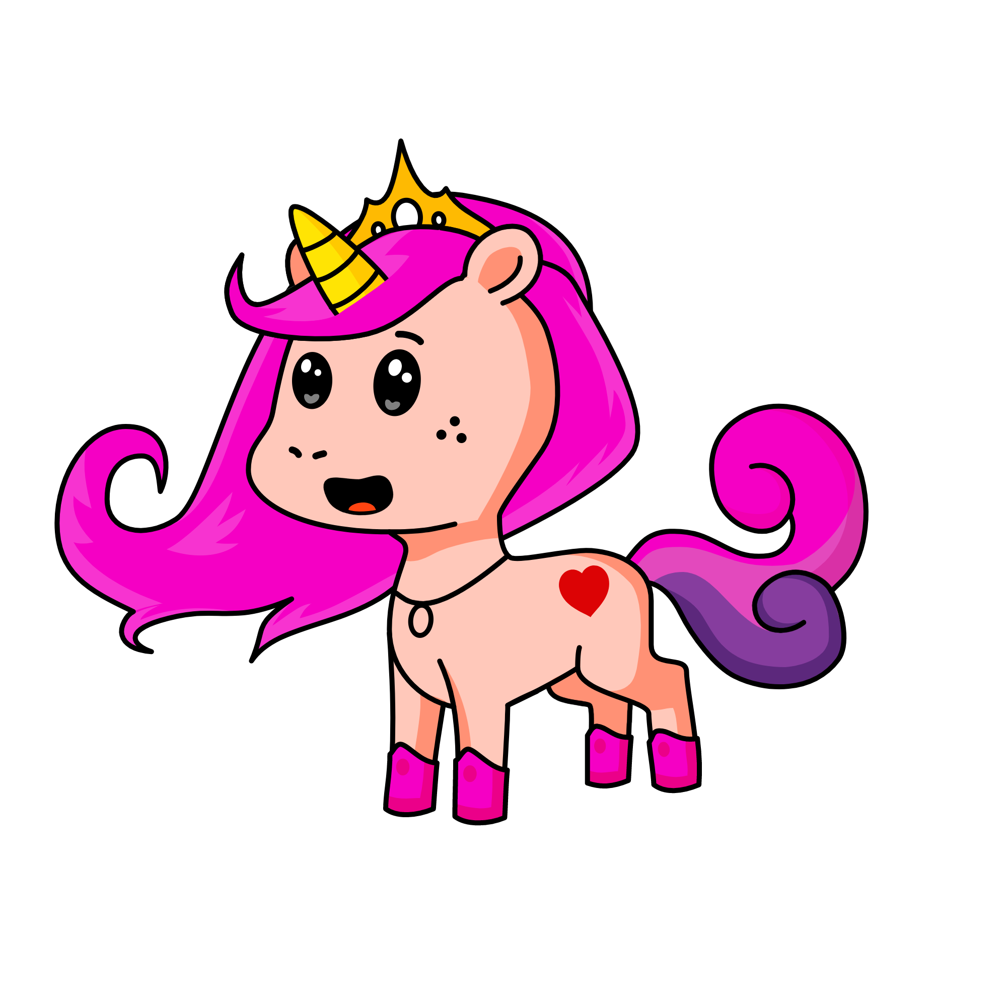 pink, the unicorn