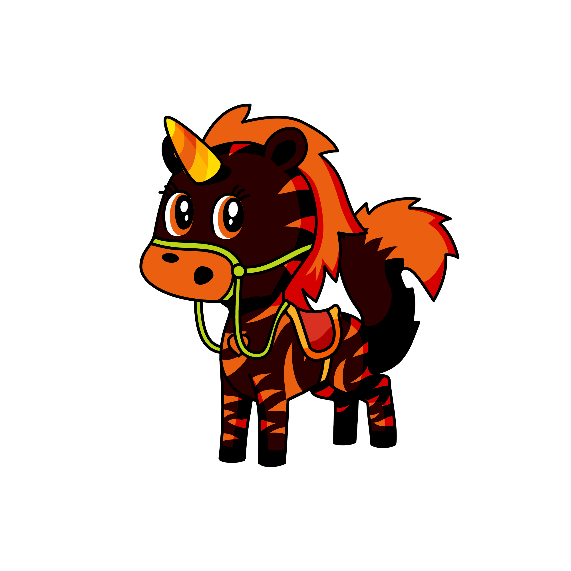 tiger, the unicorn