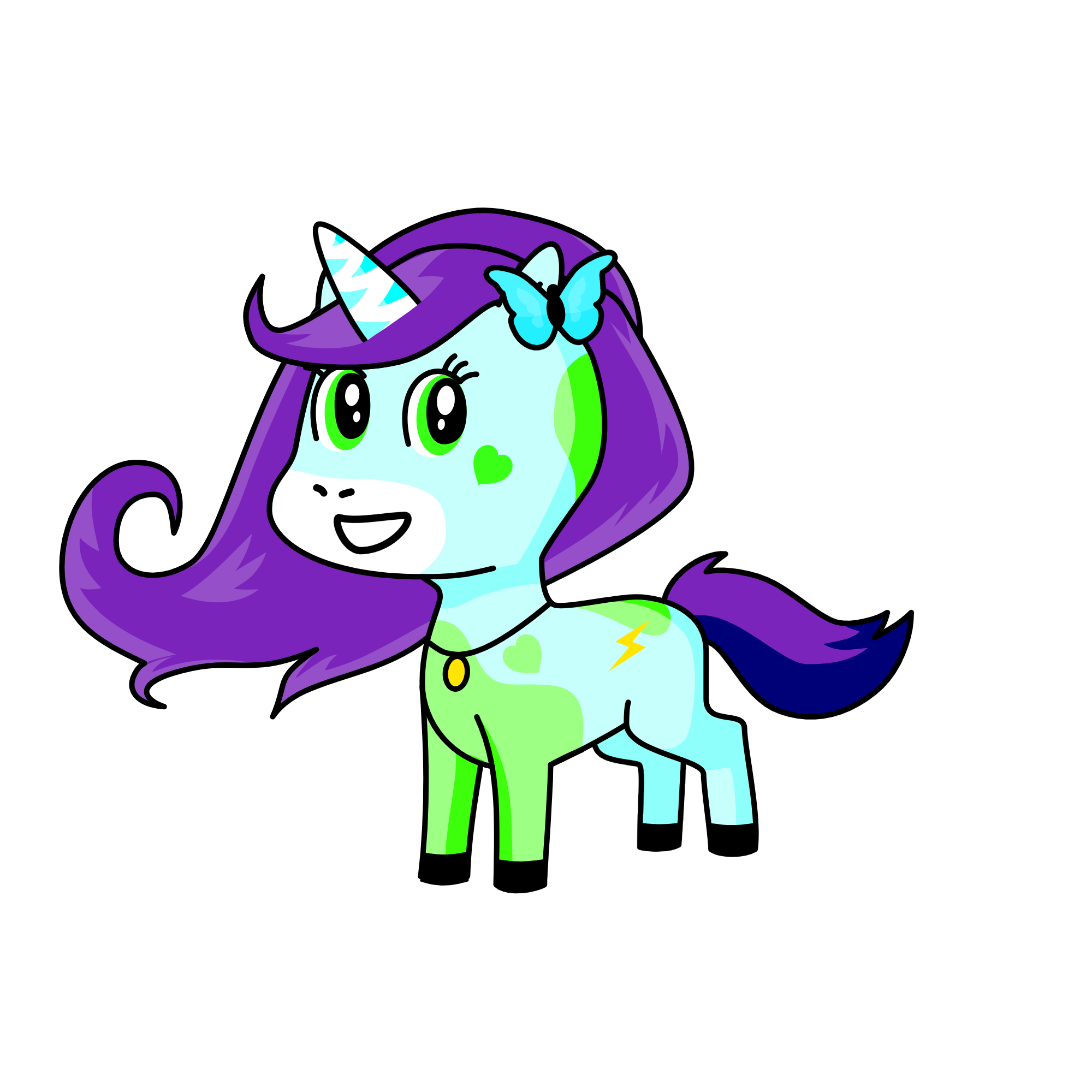 Fuzzy, the unicorn