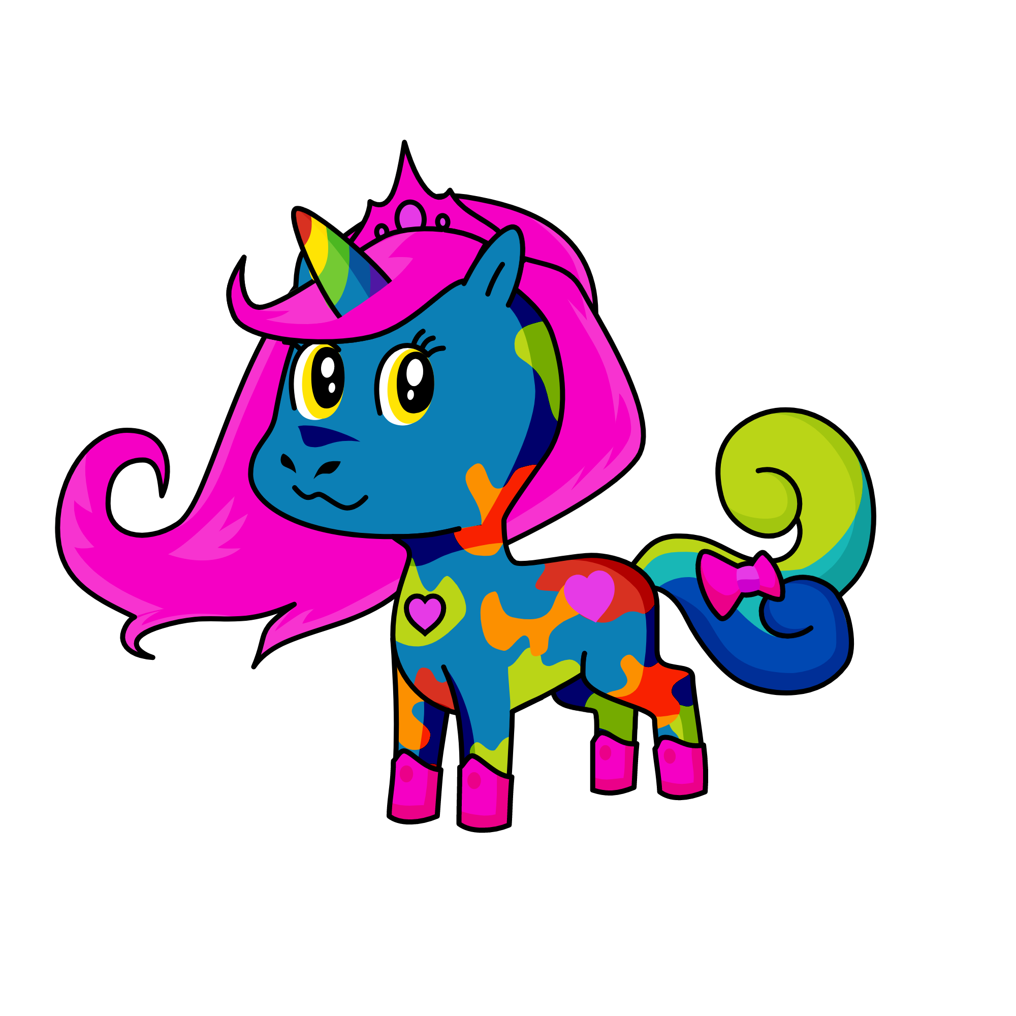 palette, the unicorn