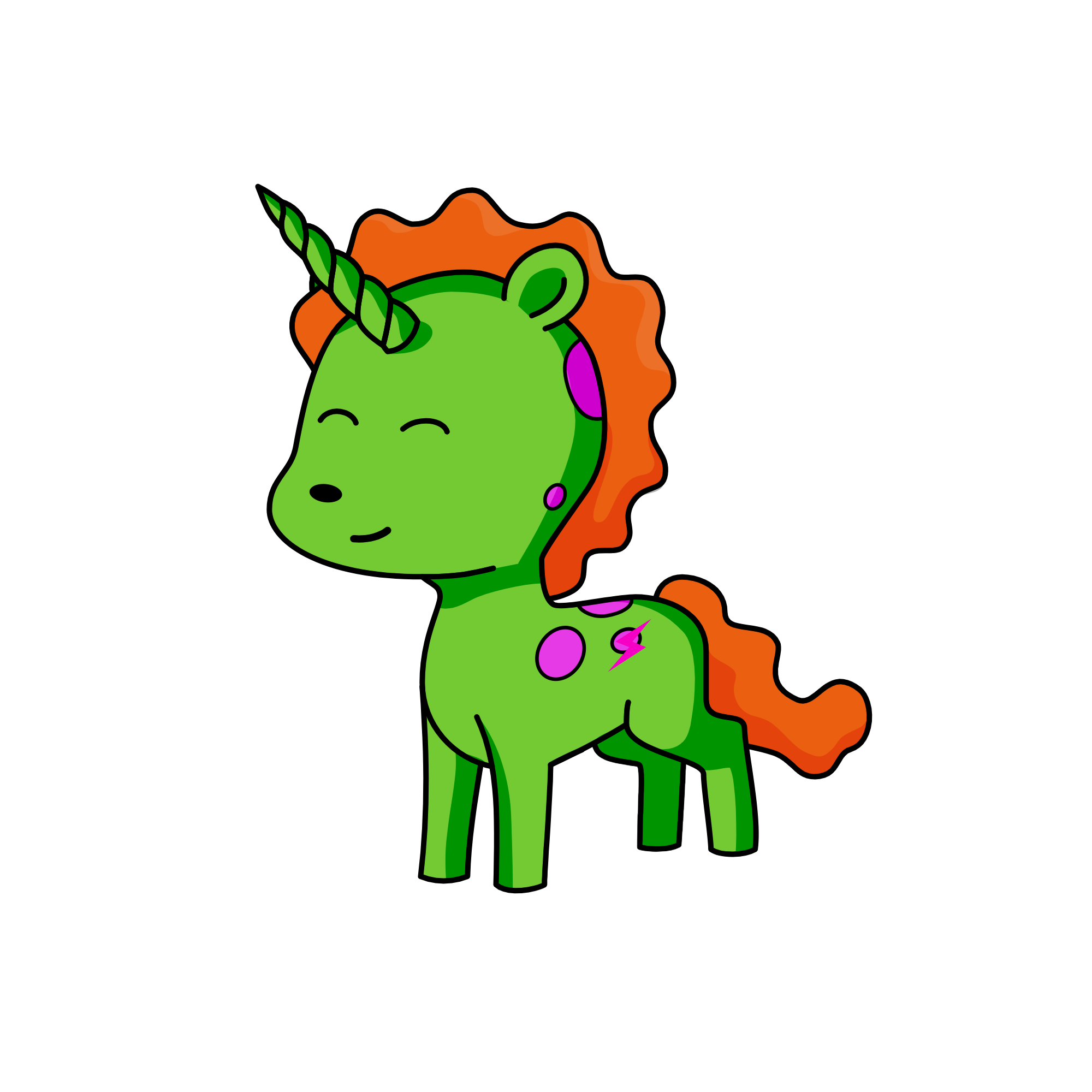 Boxel 3D, the unicorn