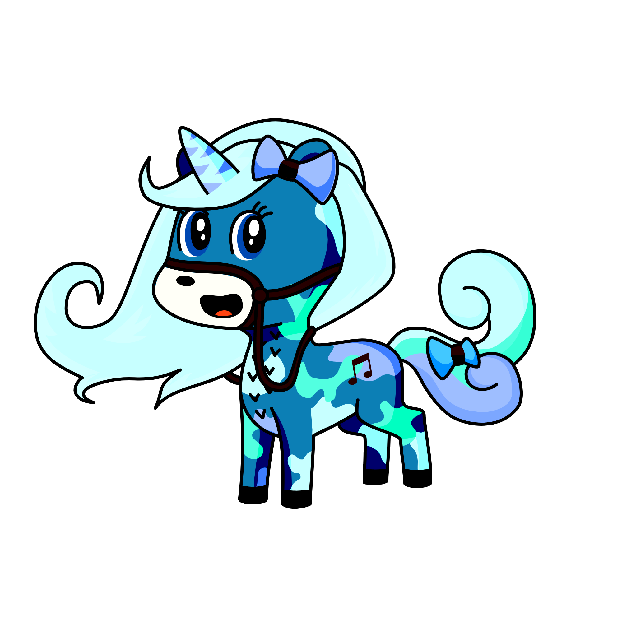 blueberry, the unicorn
