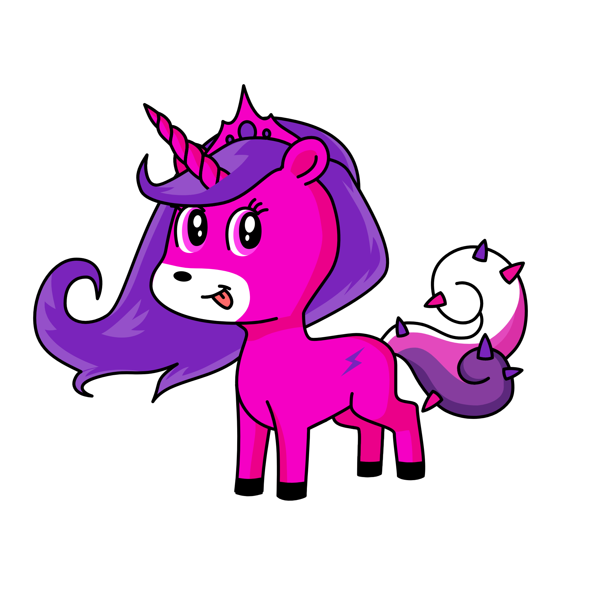 QUEEN THUNDER, the unicorn