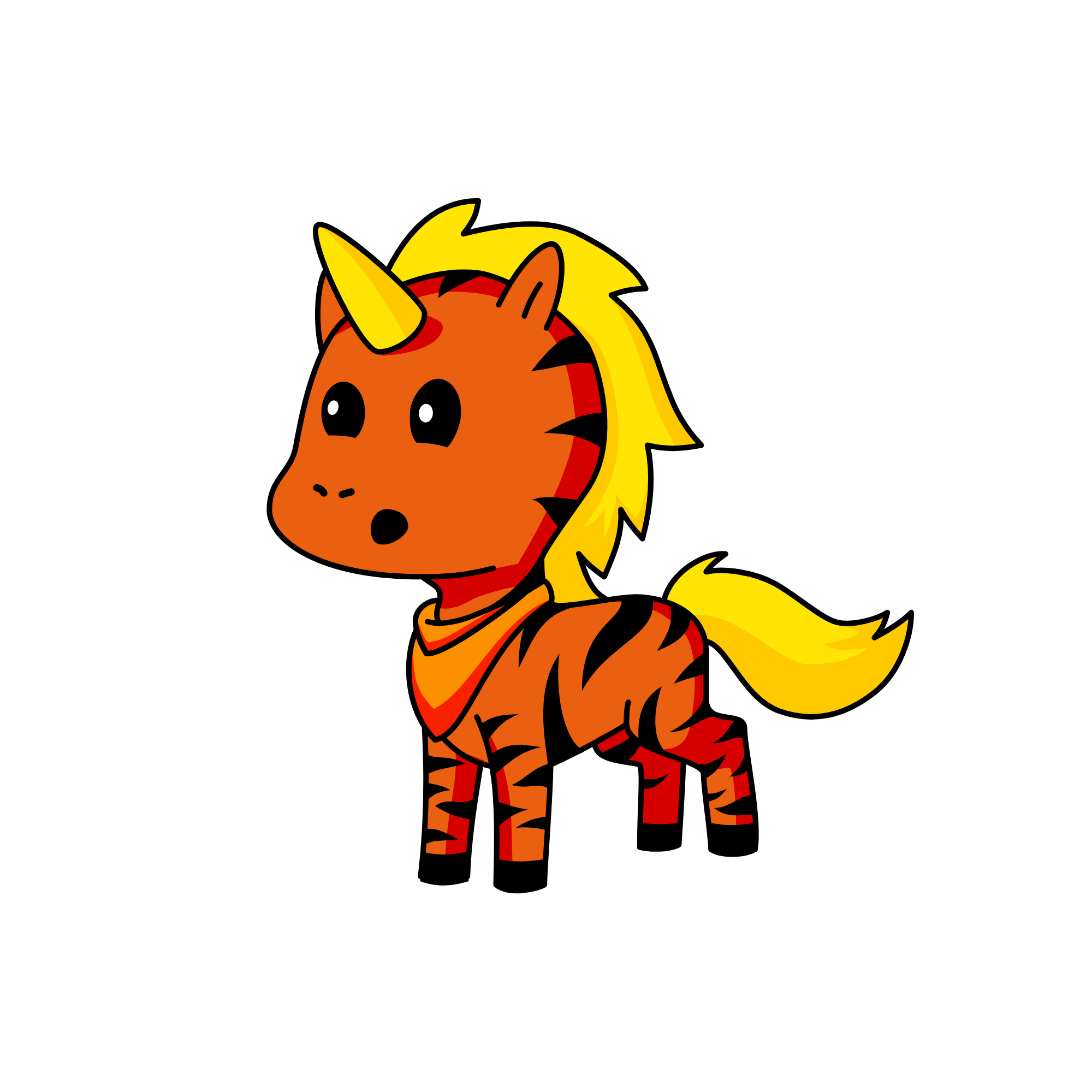 tiger, the unicorn
