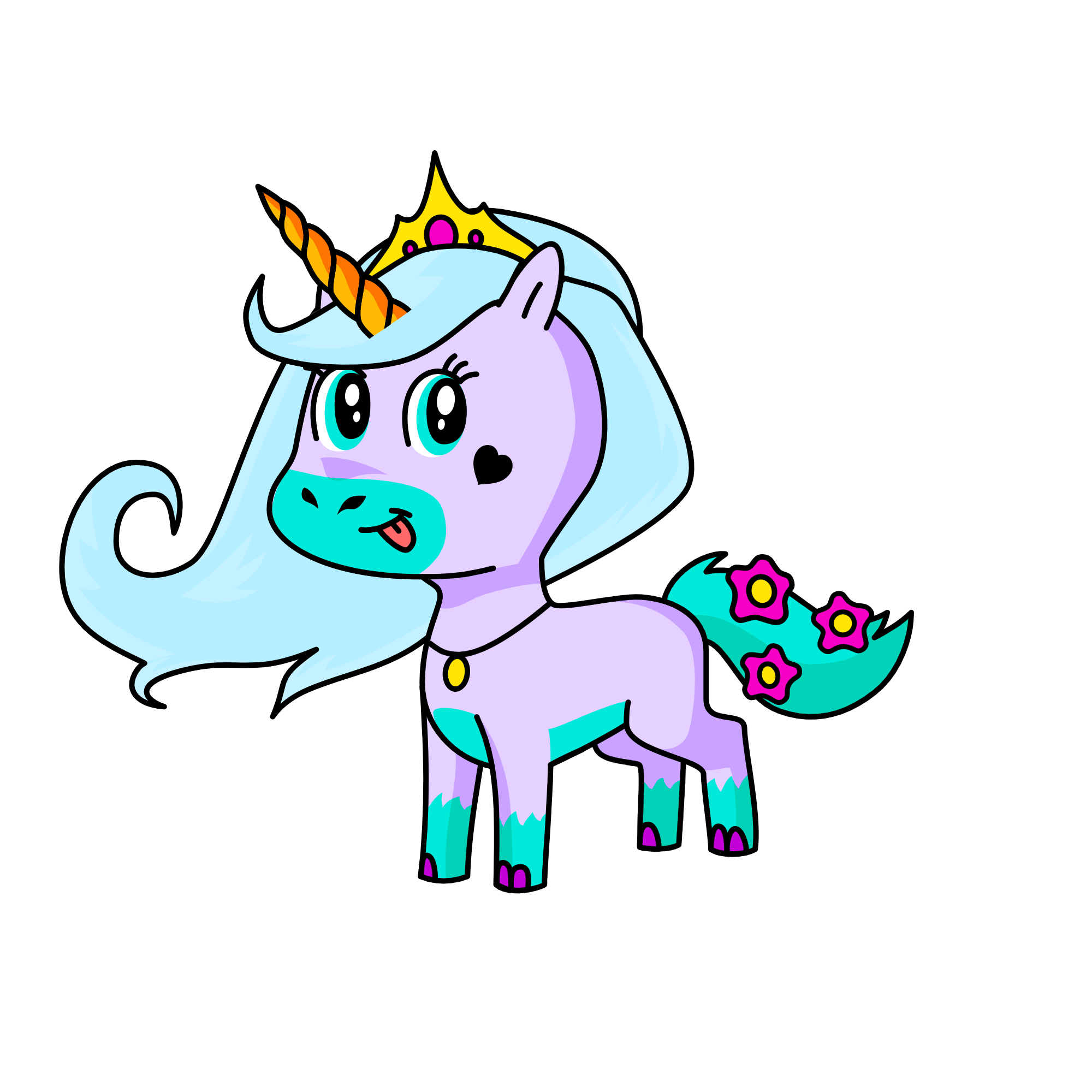 Princess Sparkles, the unicorn