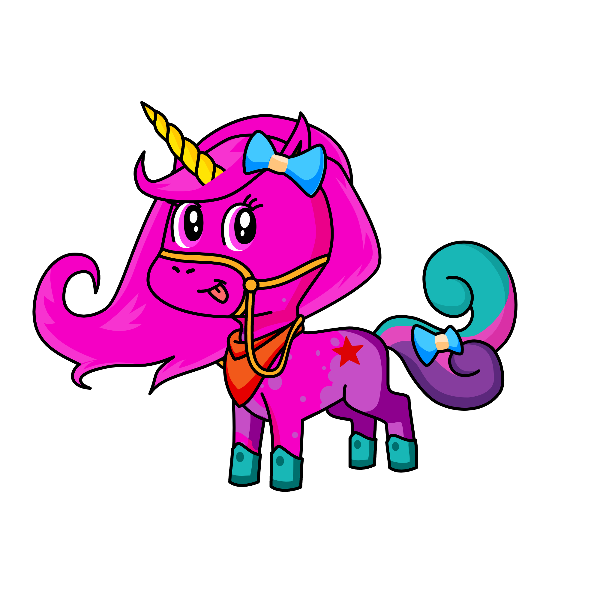SNOW BALL, the unicorn