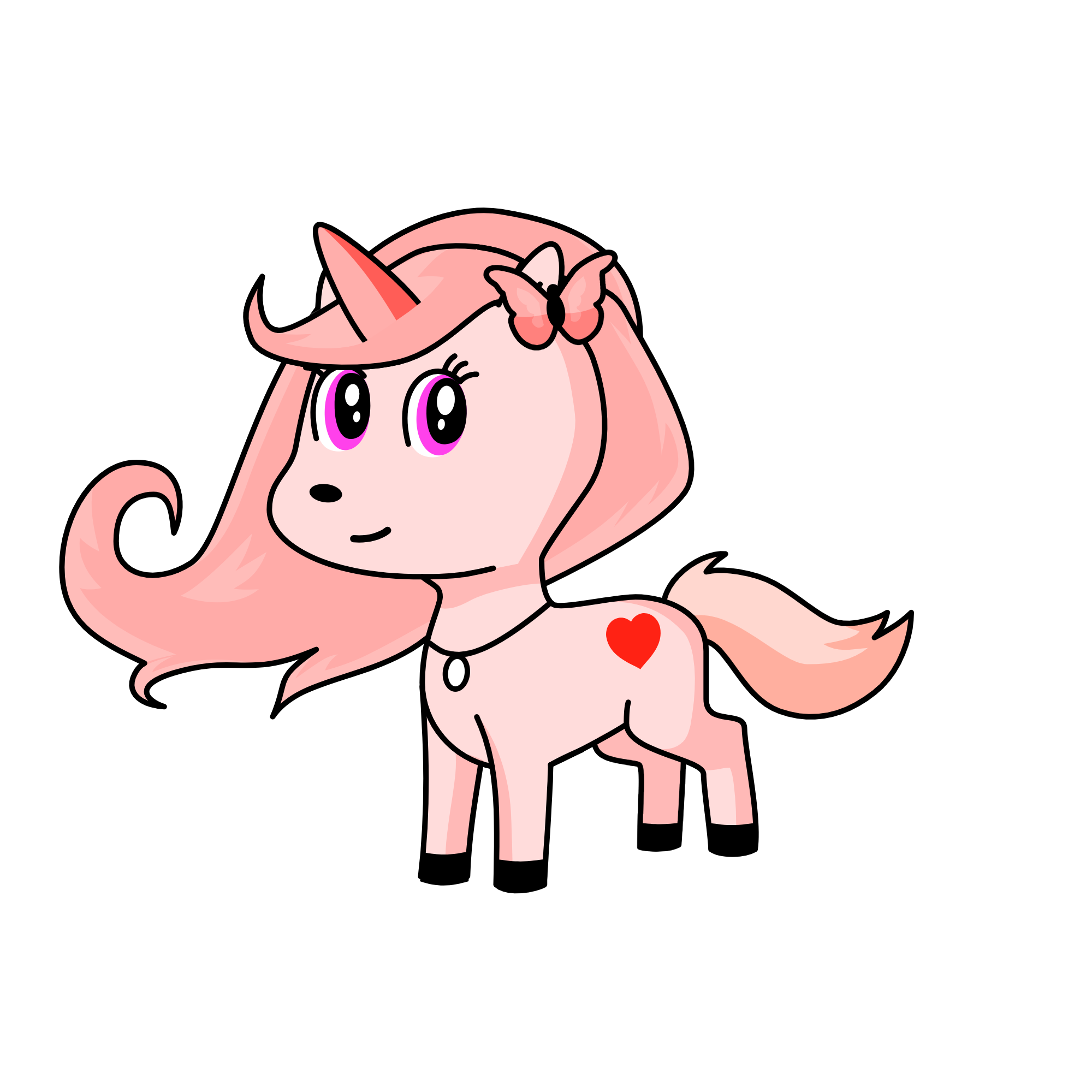 french fries, the unicorn