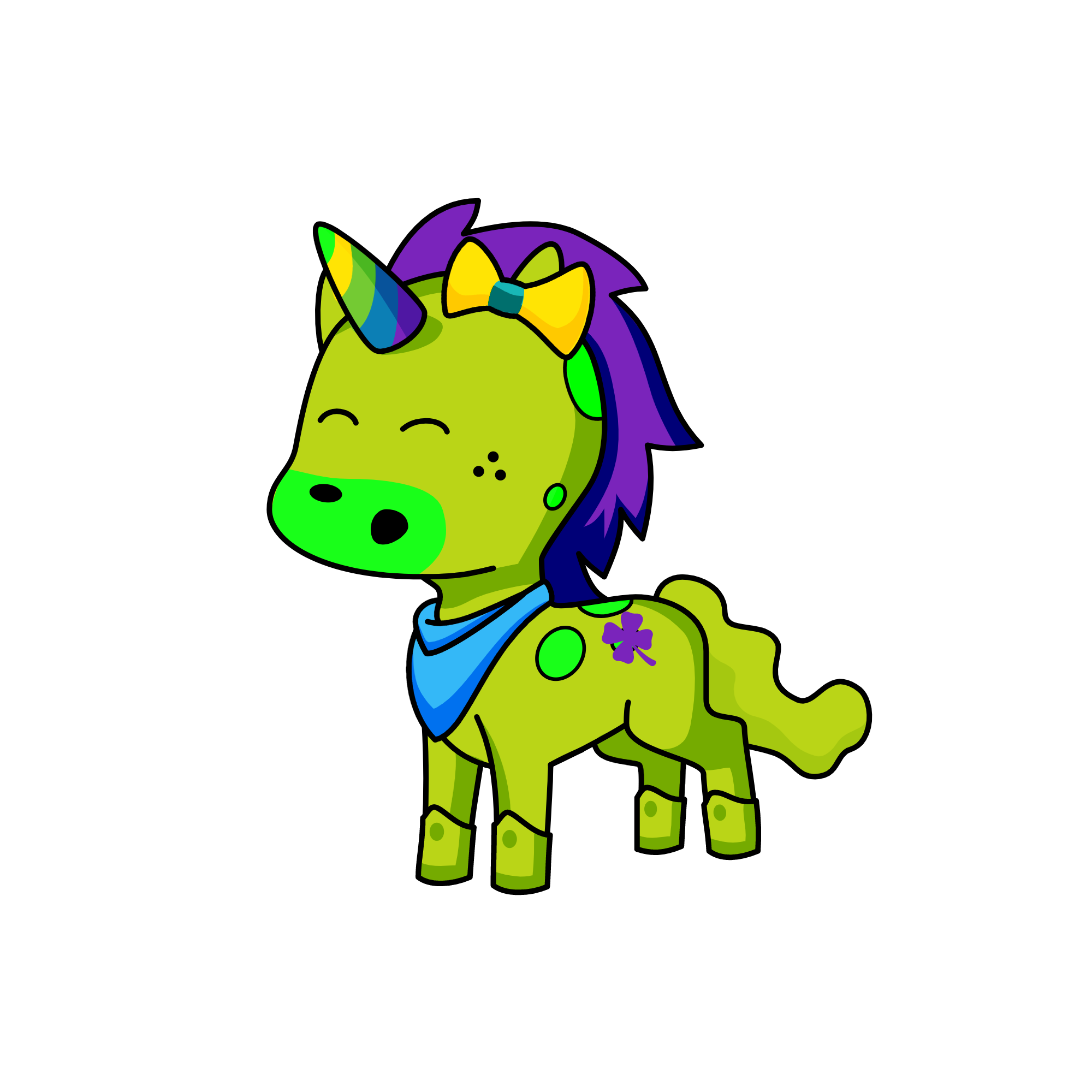 Rockstar unicorn, Flufy, the unicorn