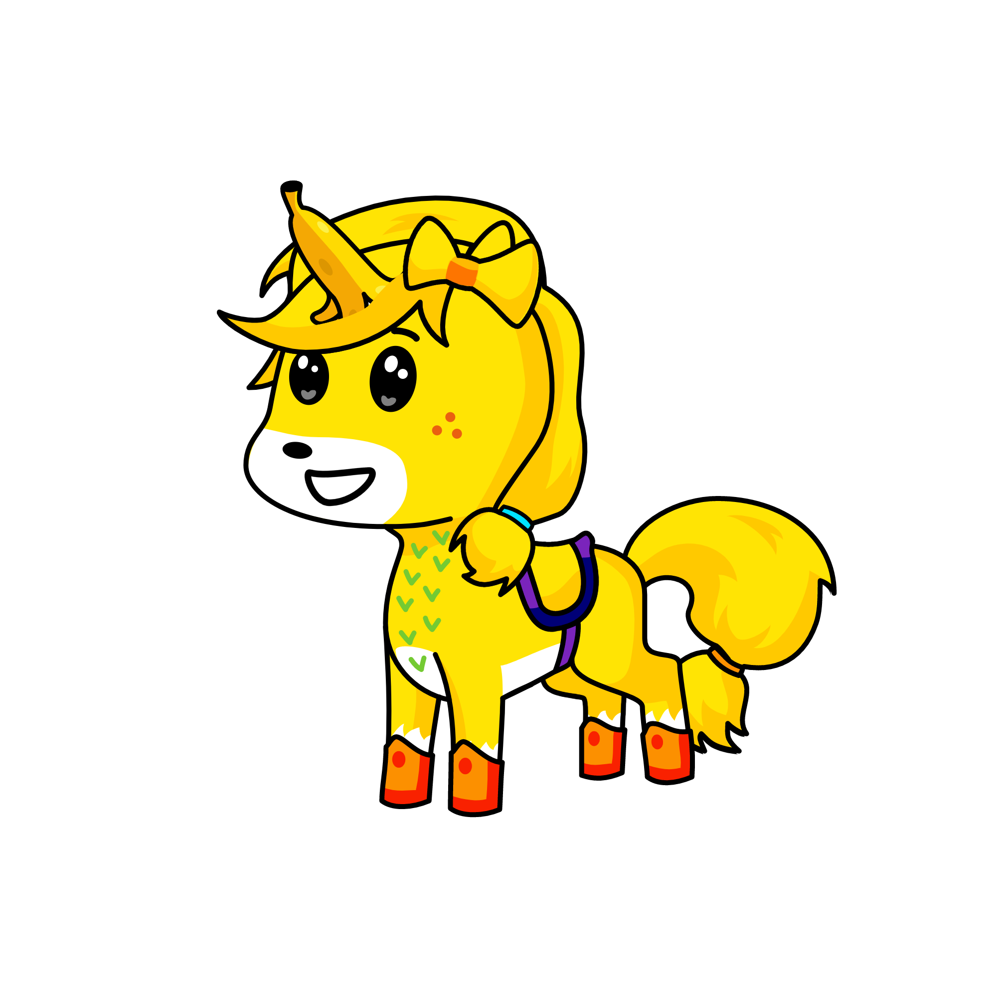 Banana girl, the unicorn